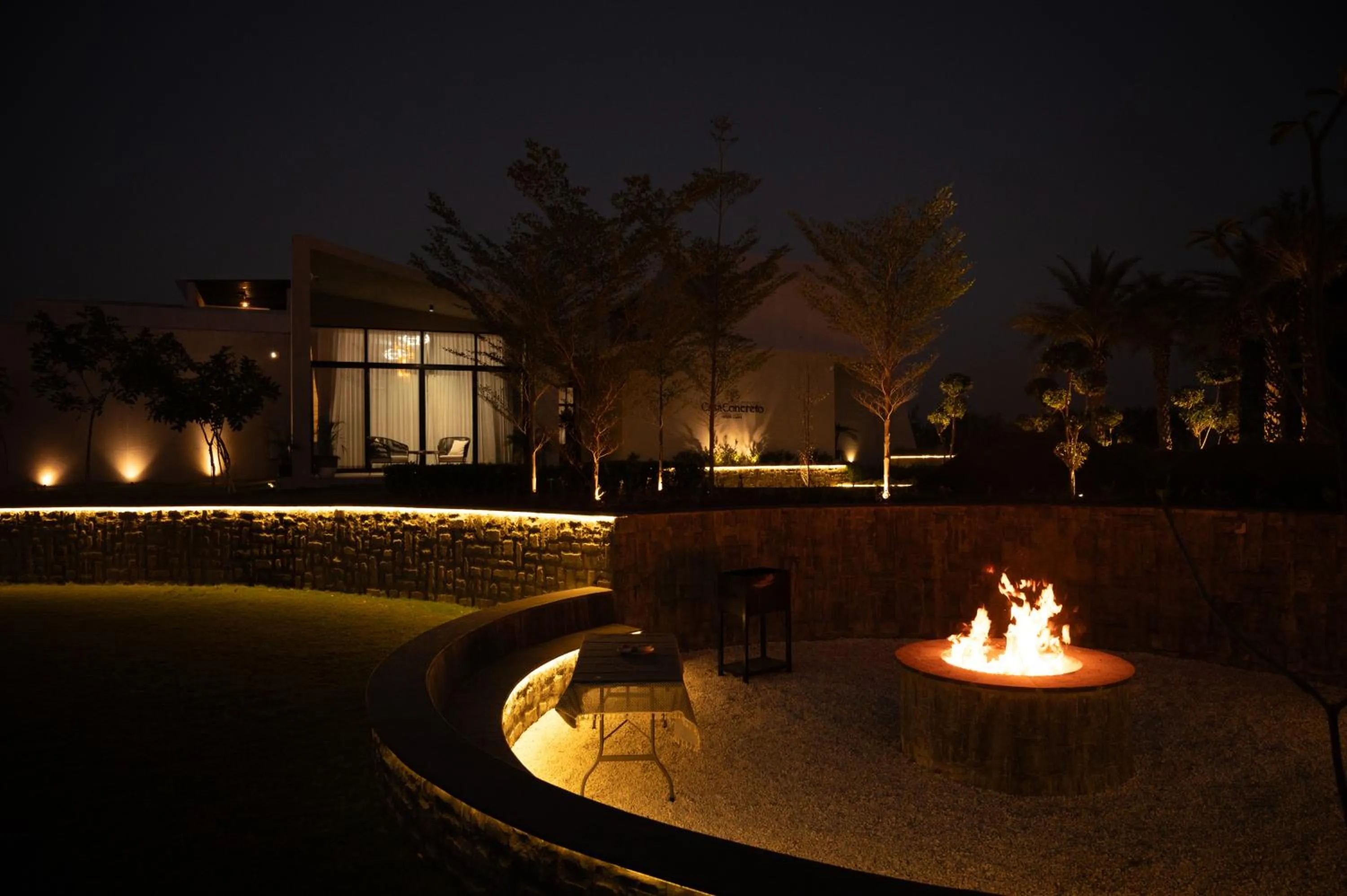 Seating area in Casa Concreto- 5-Bedroom Luxury Villa with all weather Pool
