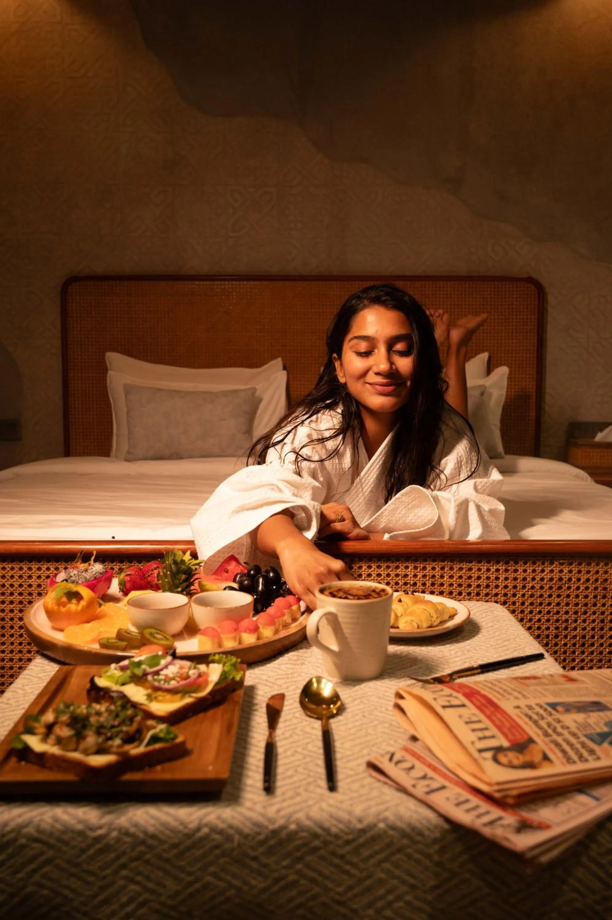 Breakfast, Bed in Casa Concreto- 5-Bedroom Luxury Villa with all weather Pool