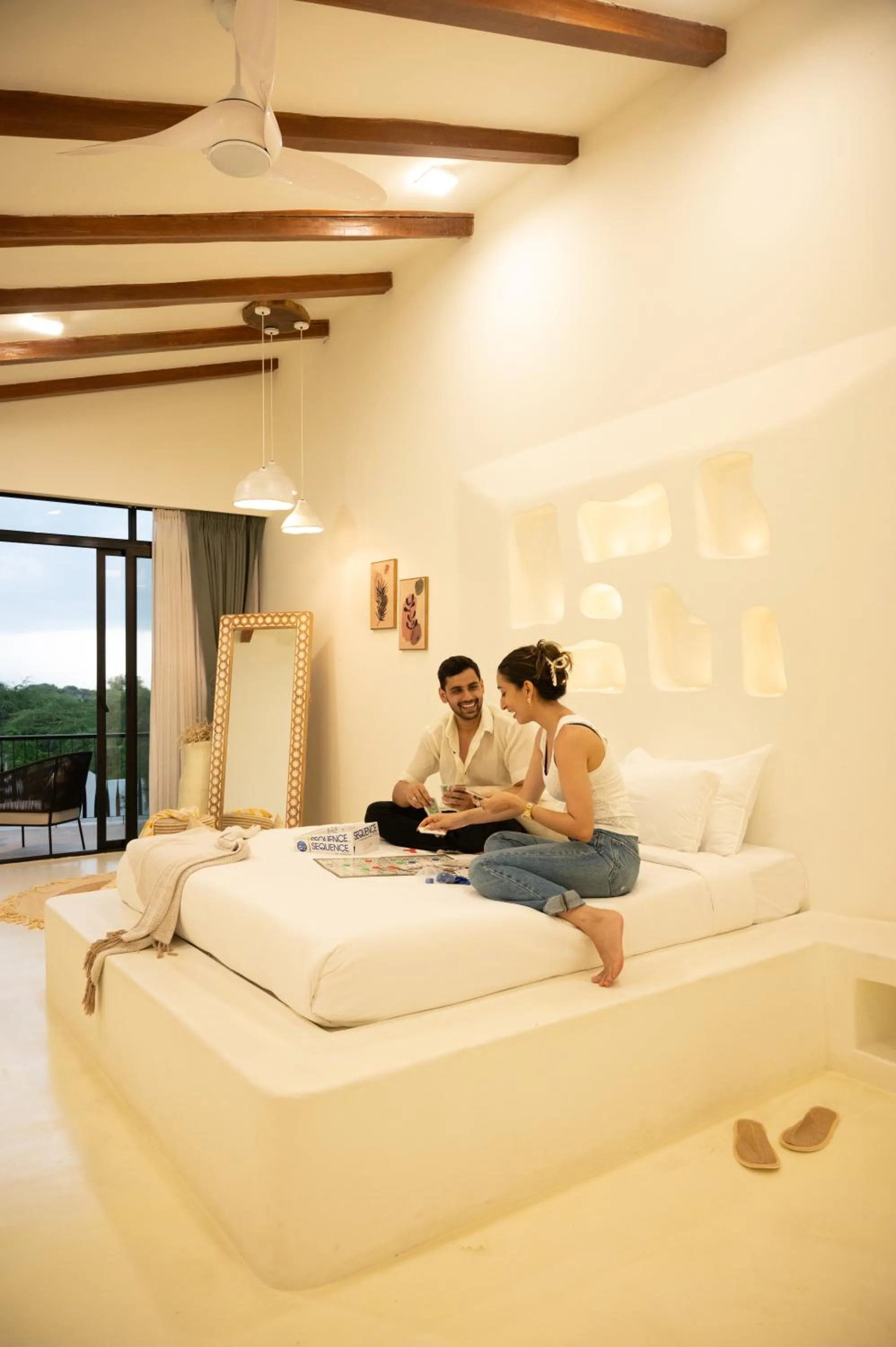 Bedroom, Bed in Casa Concreto- 5-Bedroom Luxury Villa with all weather Pool