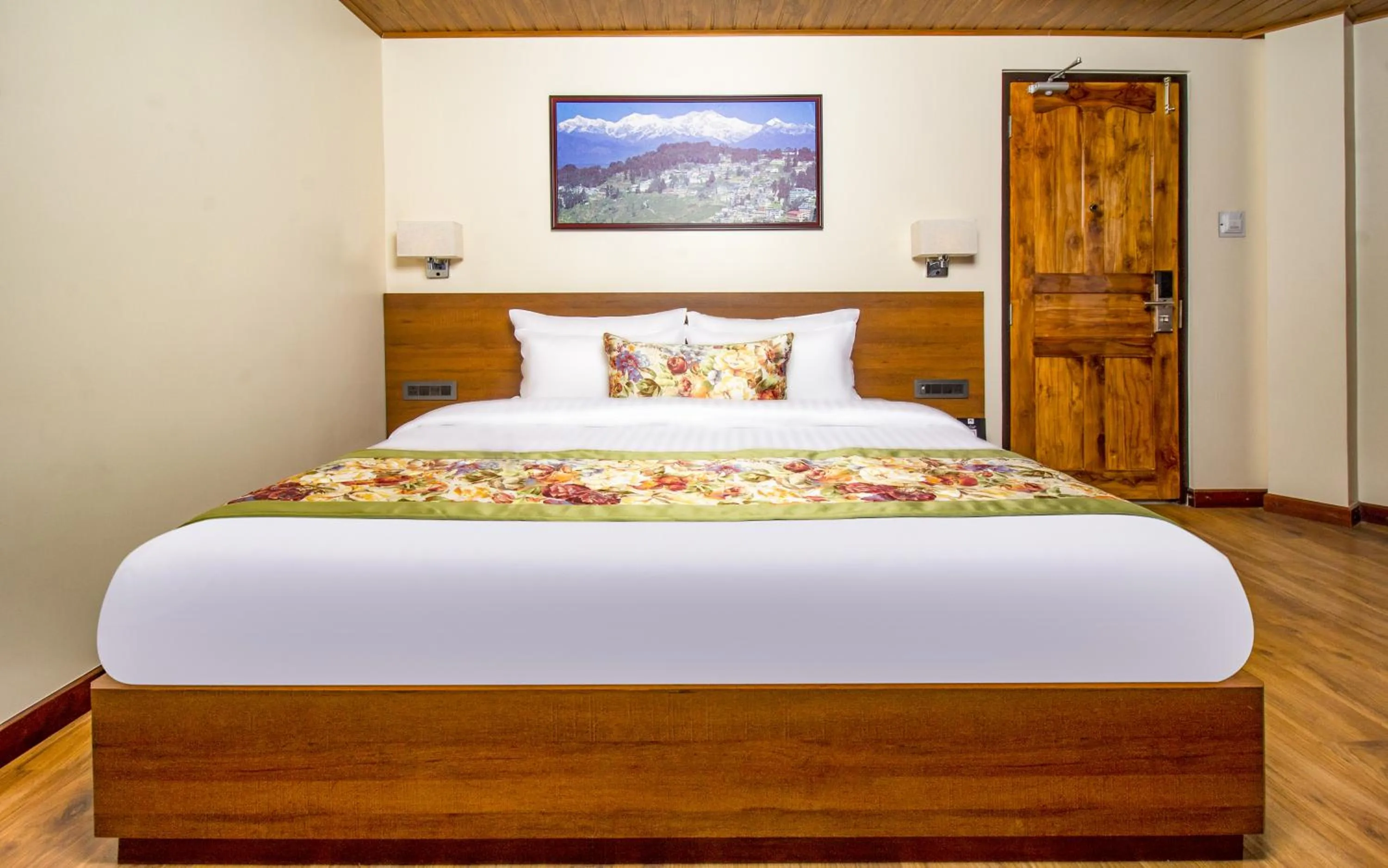 Bed in Mount Lungta Boutique Hotel & Spa