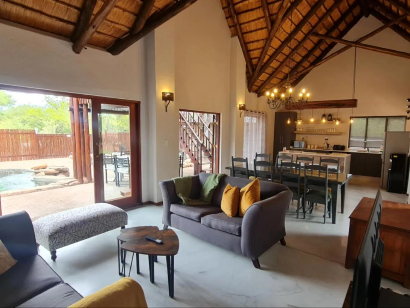 Living room in Hoedspruit Bush Stay