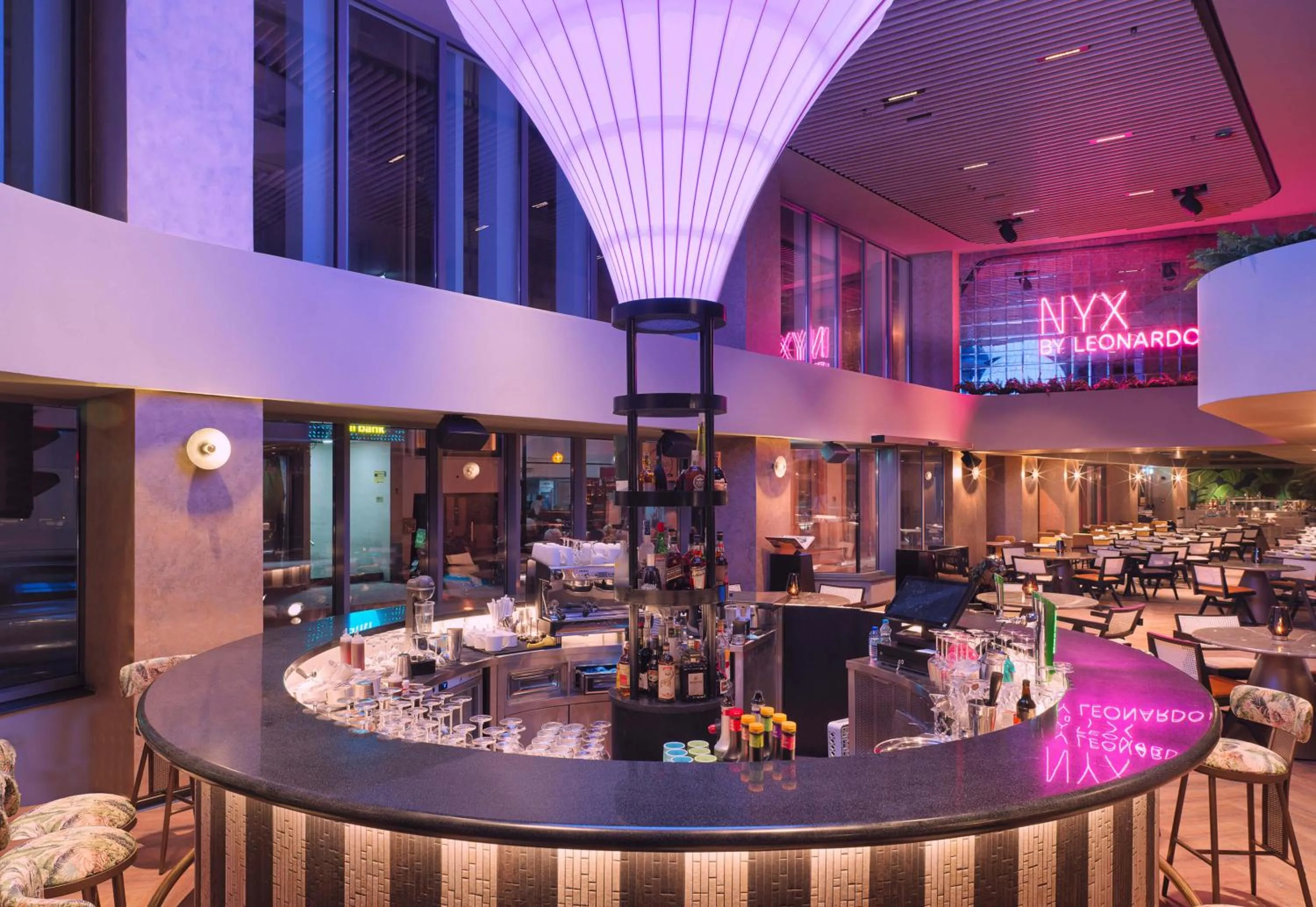 Lounge or bar in NYX Hotel Limassol