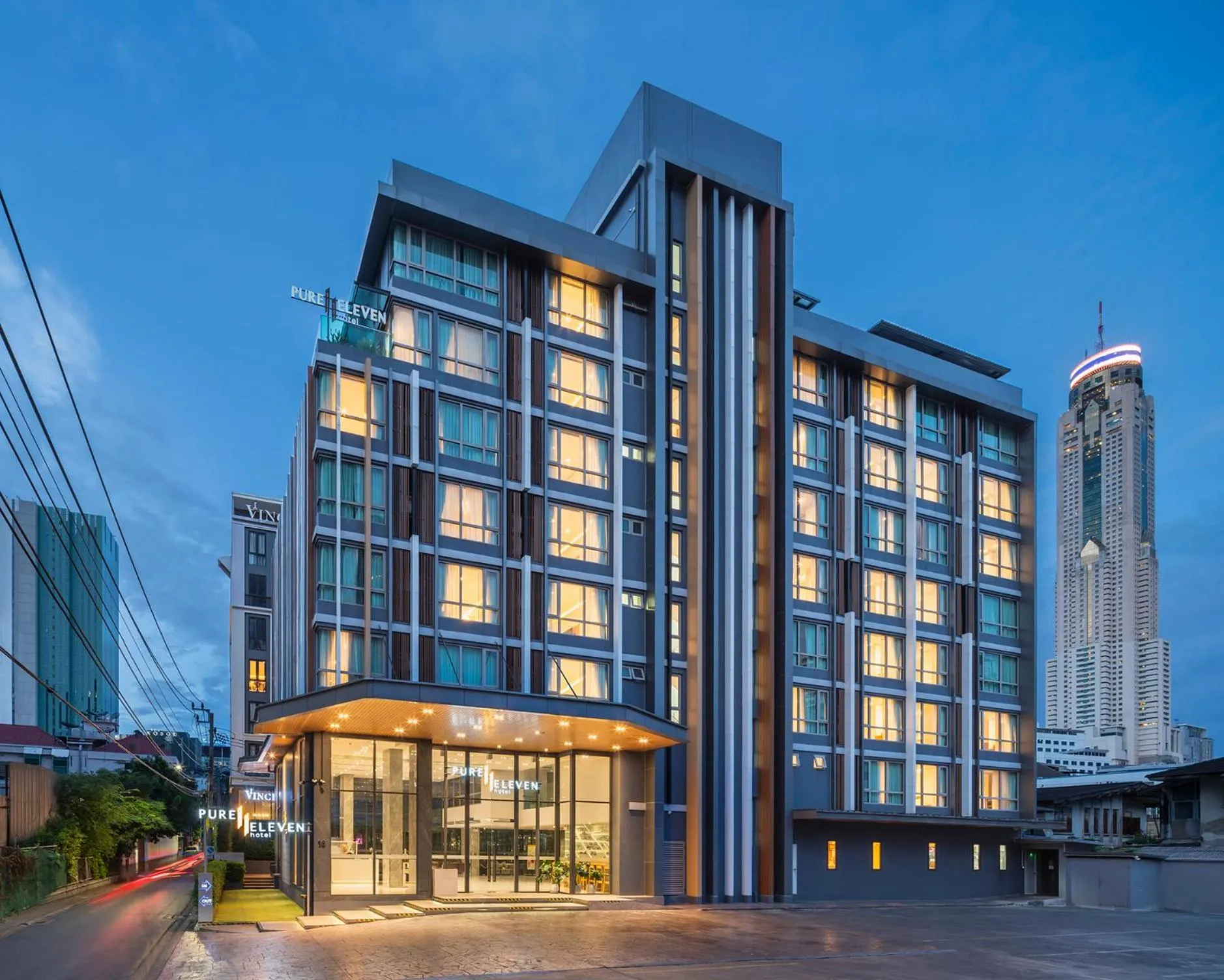 Property building in Pure Eleven Hotel Bangkok