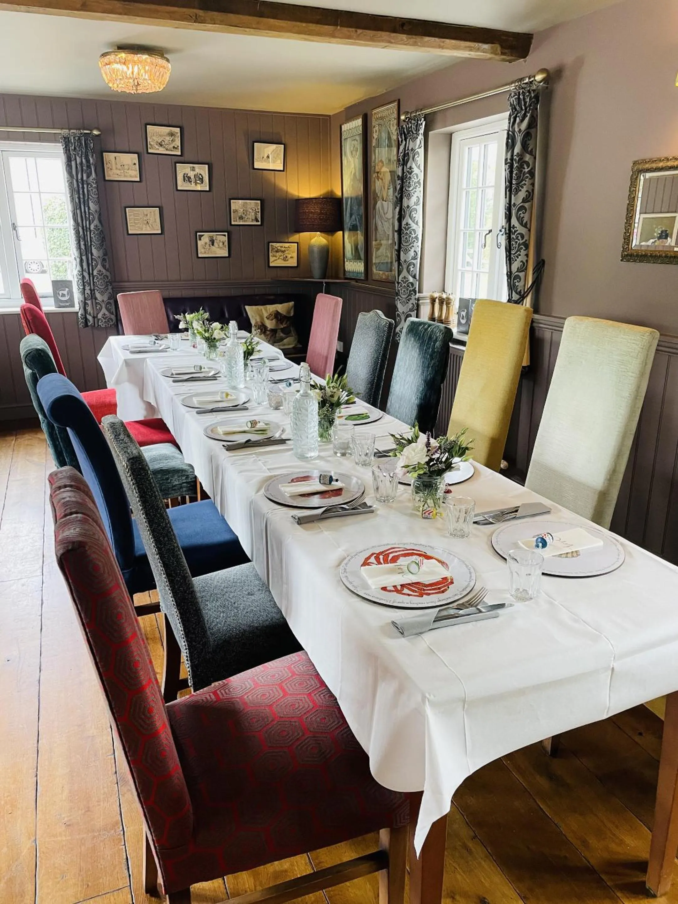 Dining area in The Greyhound Inn