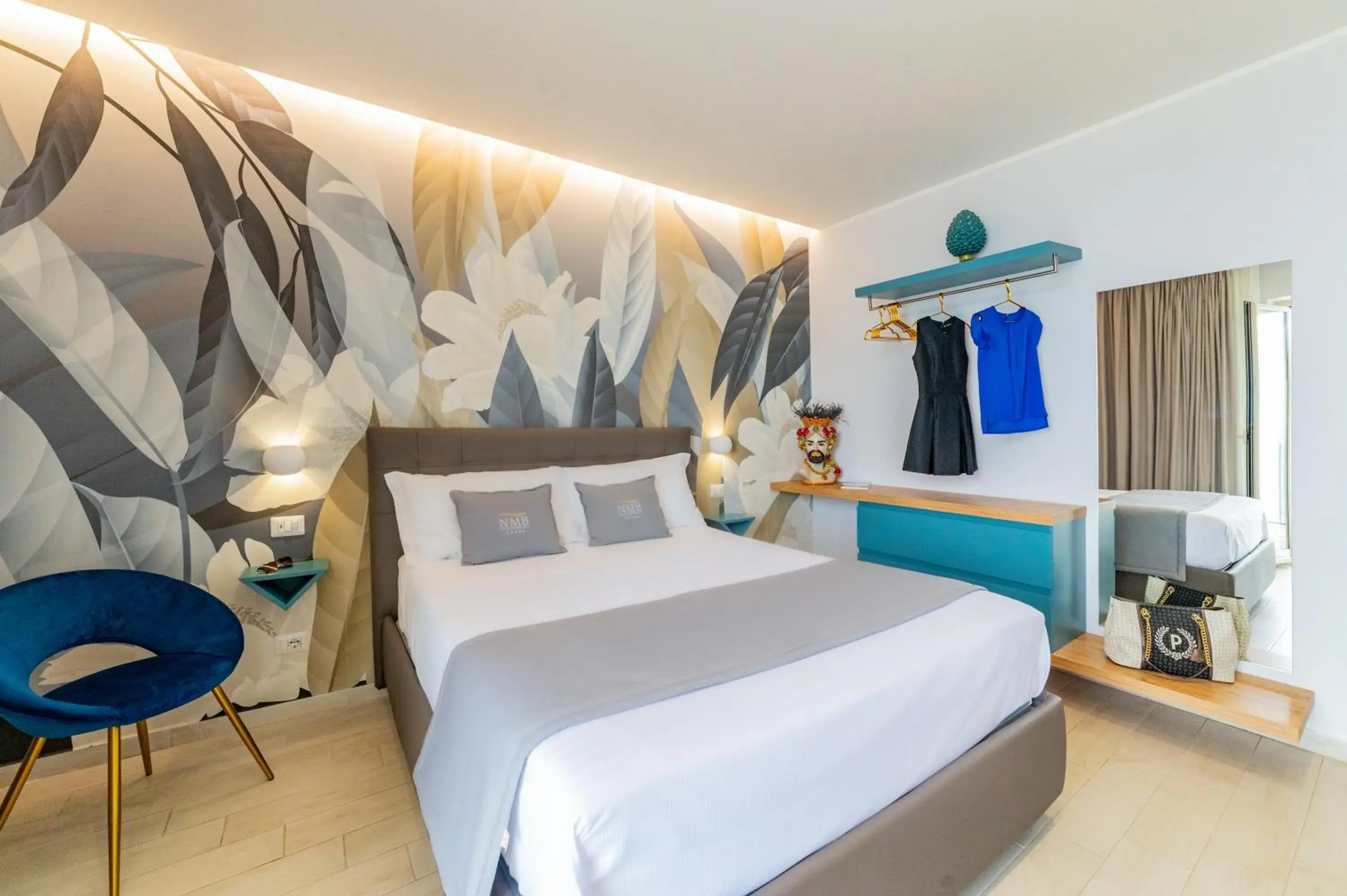 Deluxe Double Room with Balcony and Sea View in Naxos Marina Bay Deluxe Double Room with Balcony and Sea View in Naxos Marina Bay