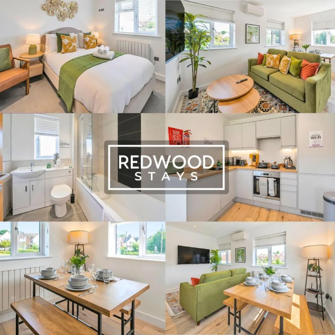 Property logo or sign, Bed in Modern Serviced Apartments For Contractors & Families with Free Parking, WiFi & Netflix By Redwood Stays