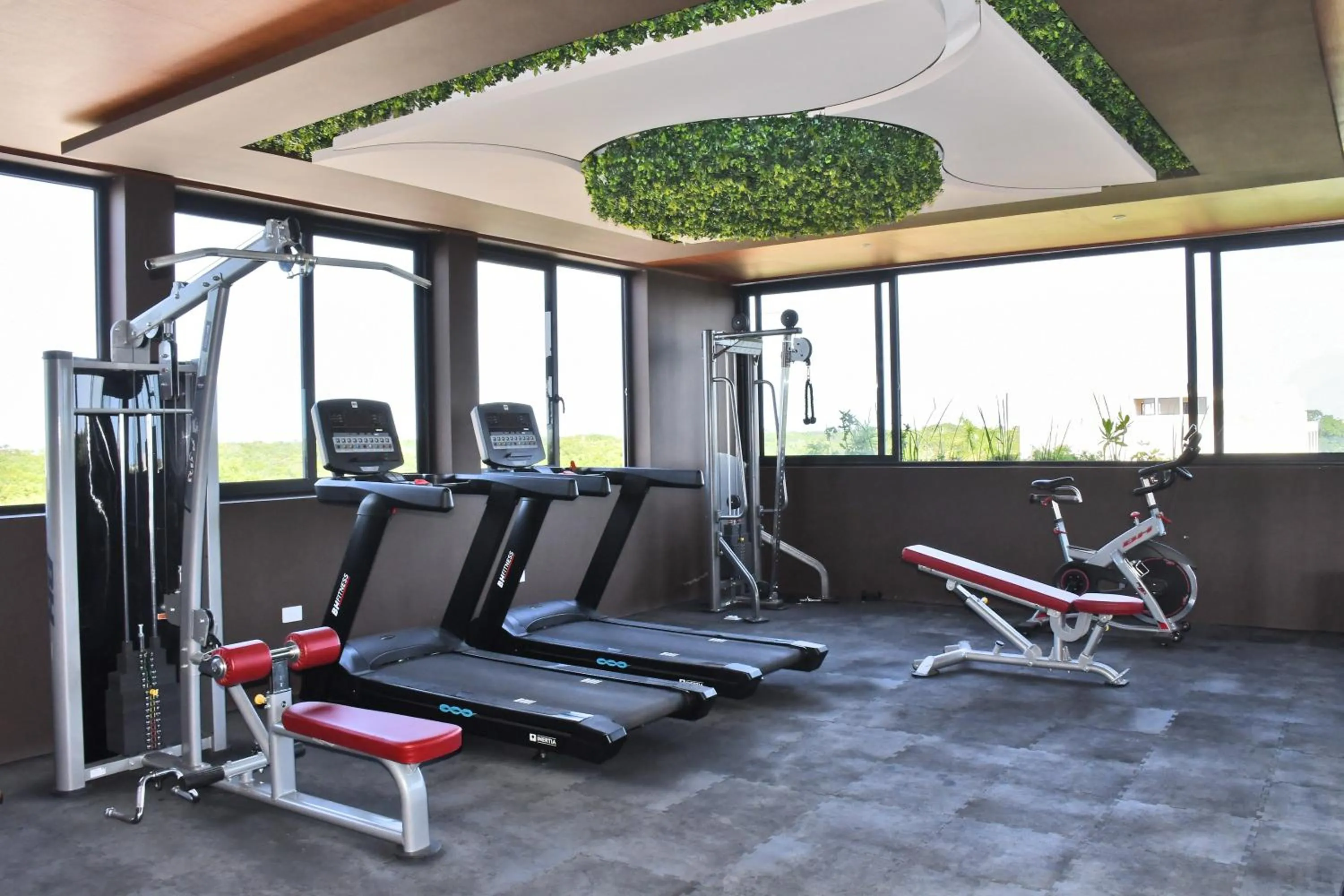 Fitness centre/facilities in Menesse Tulum Luxury Apartments by Spot Rentals