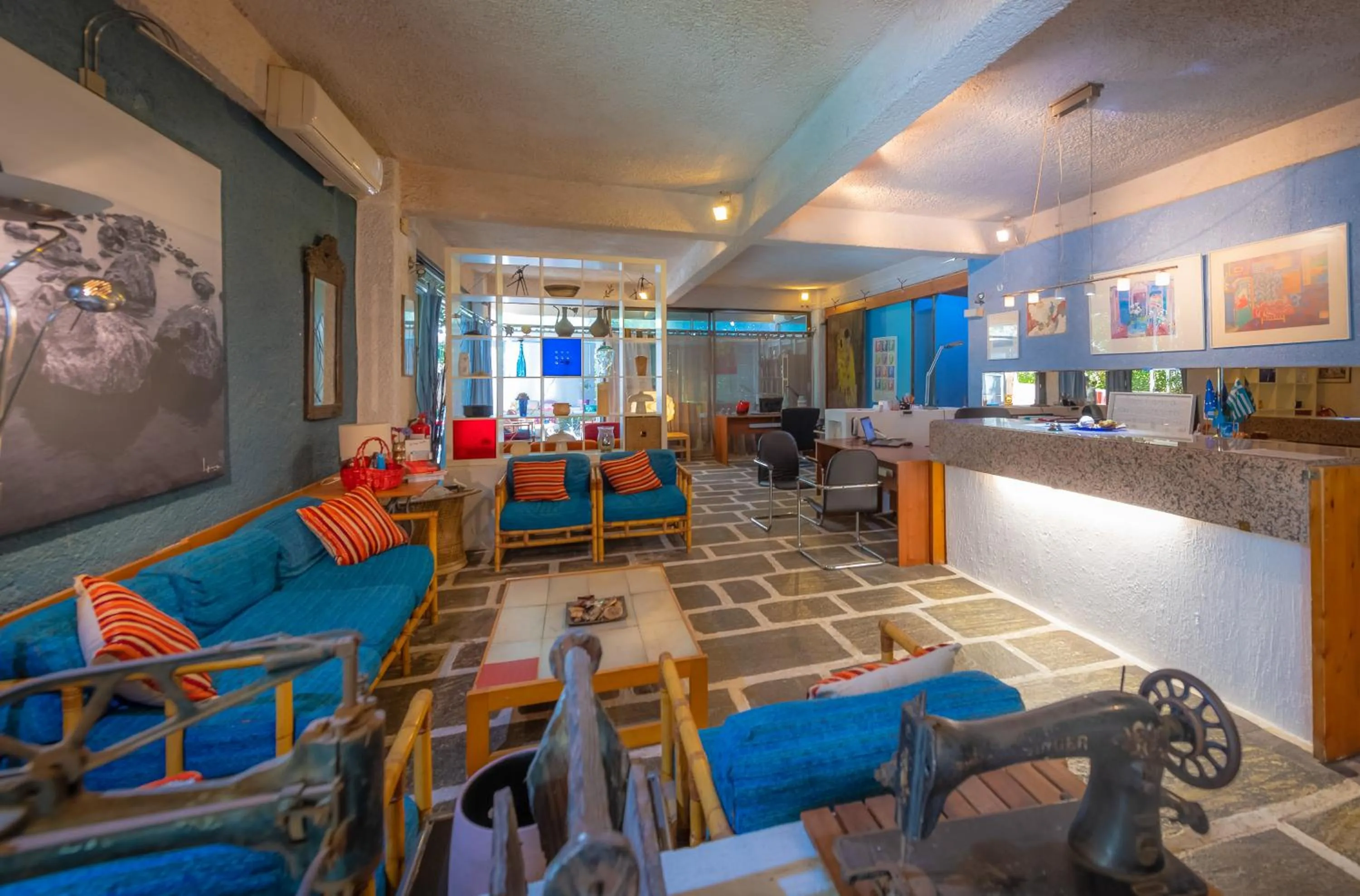 Lobby or reception in Apollonia Hotel Apartments