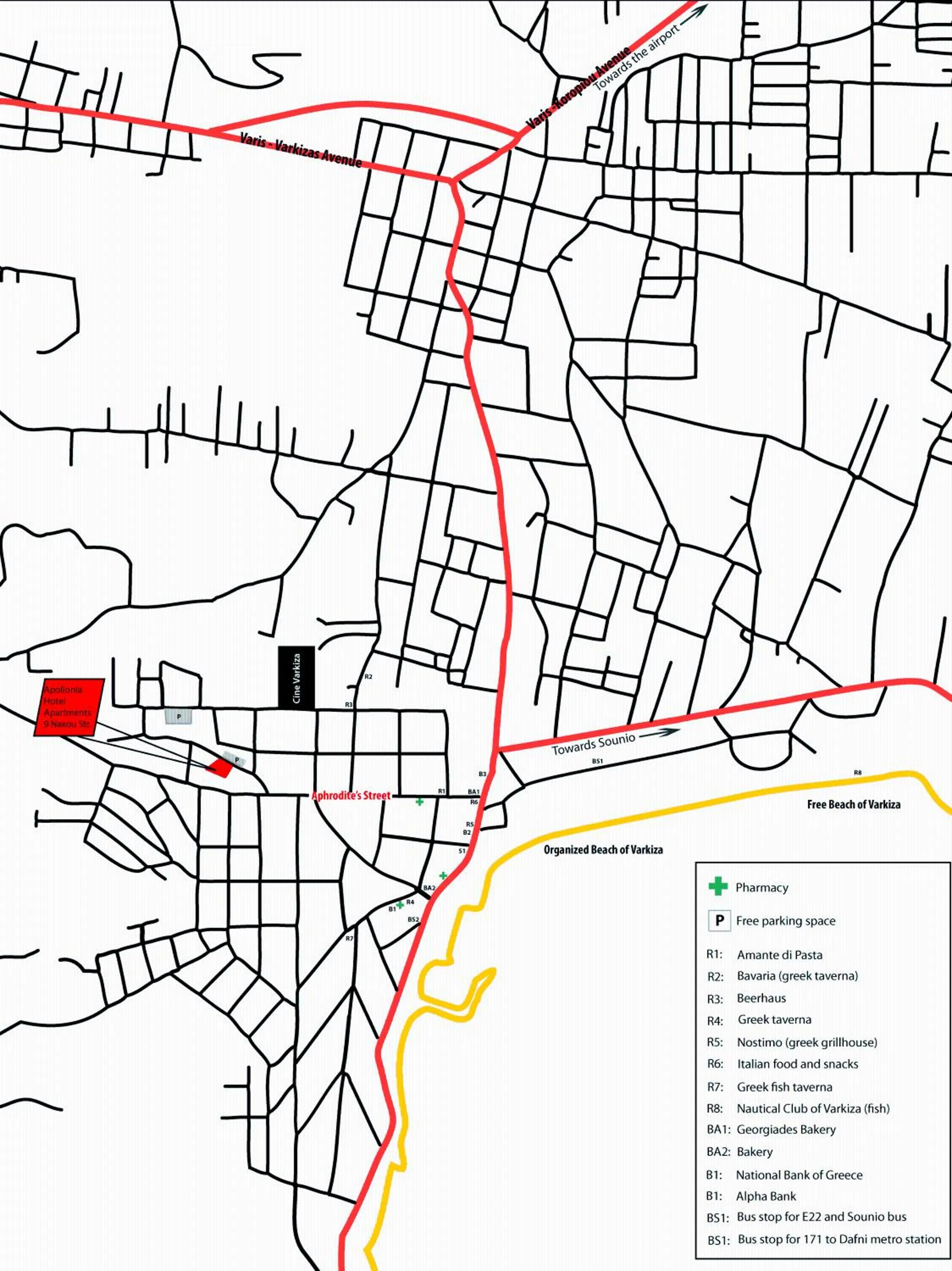 Bird's eye view in Apollonia Hotel Apartments