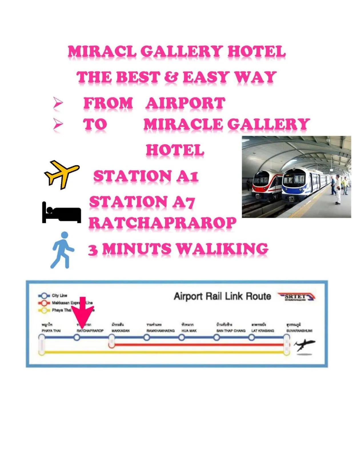 Text overlay in Miracle Gallery Hotel