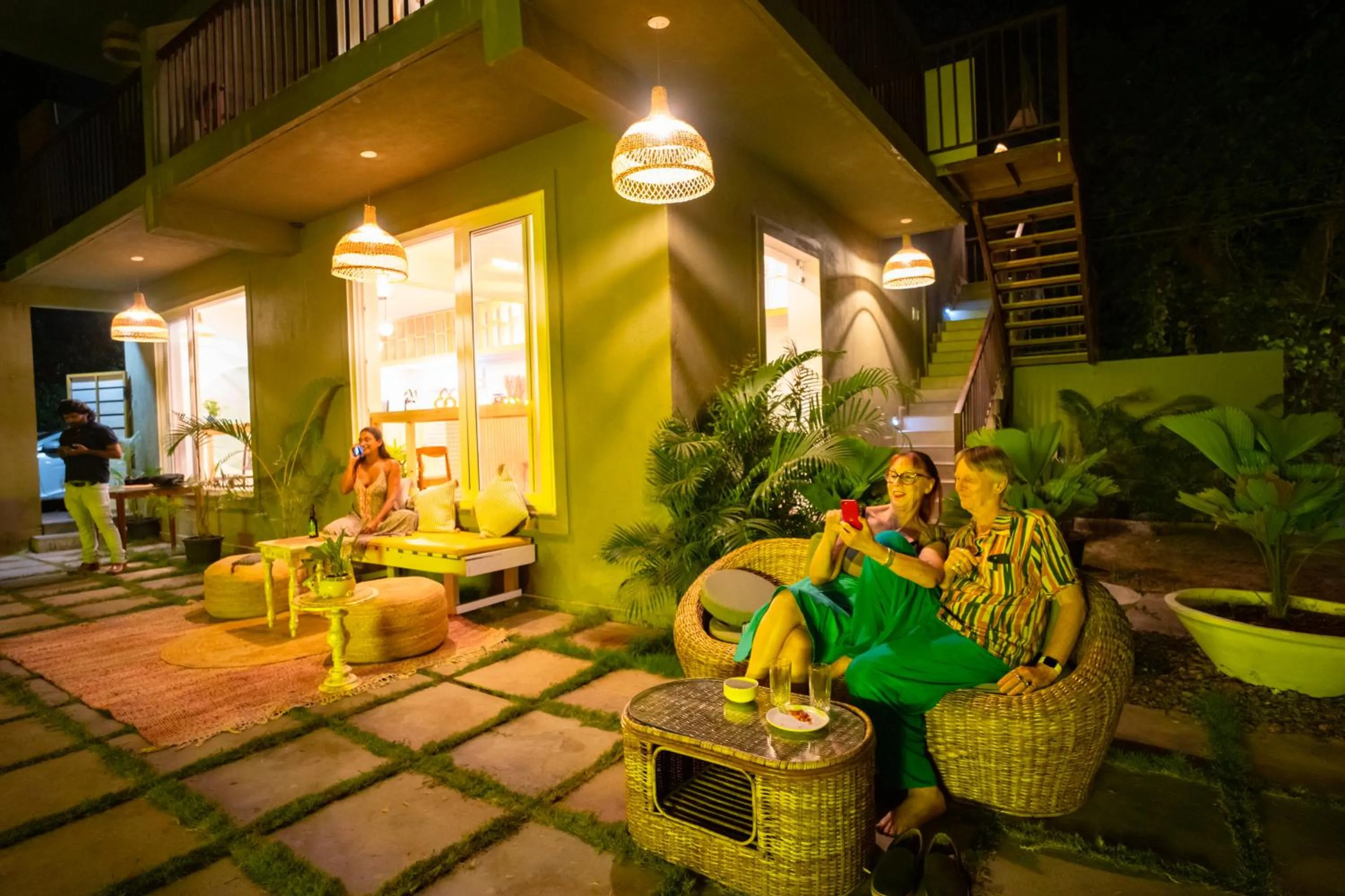People in Locomo Boutique, Morjim - Cozy tropical stay, near beach