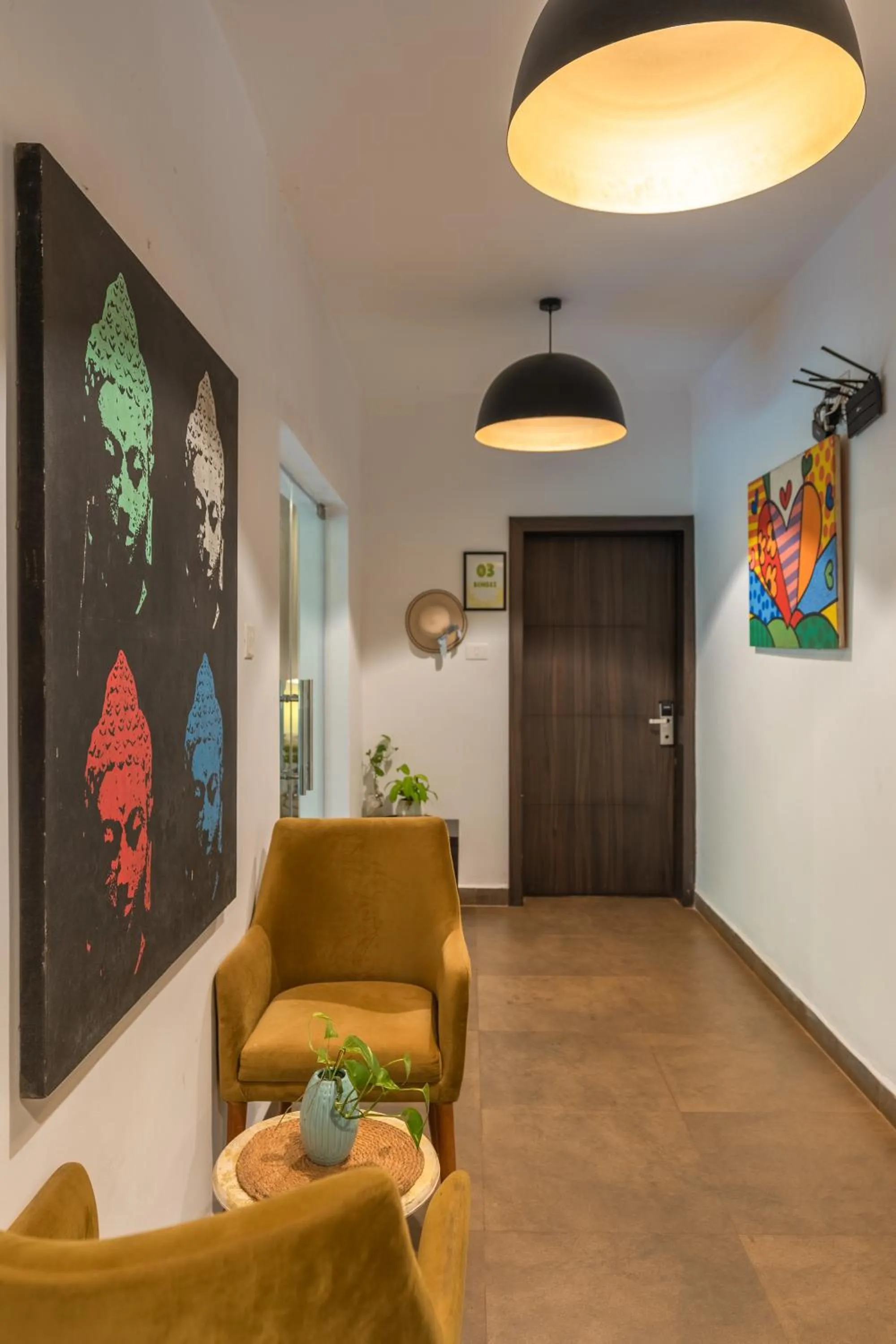 Seating area in Locomo Boutique, Morjim - Cozy tropical stay, near beach