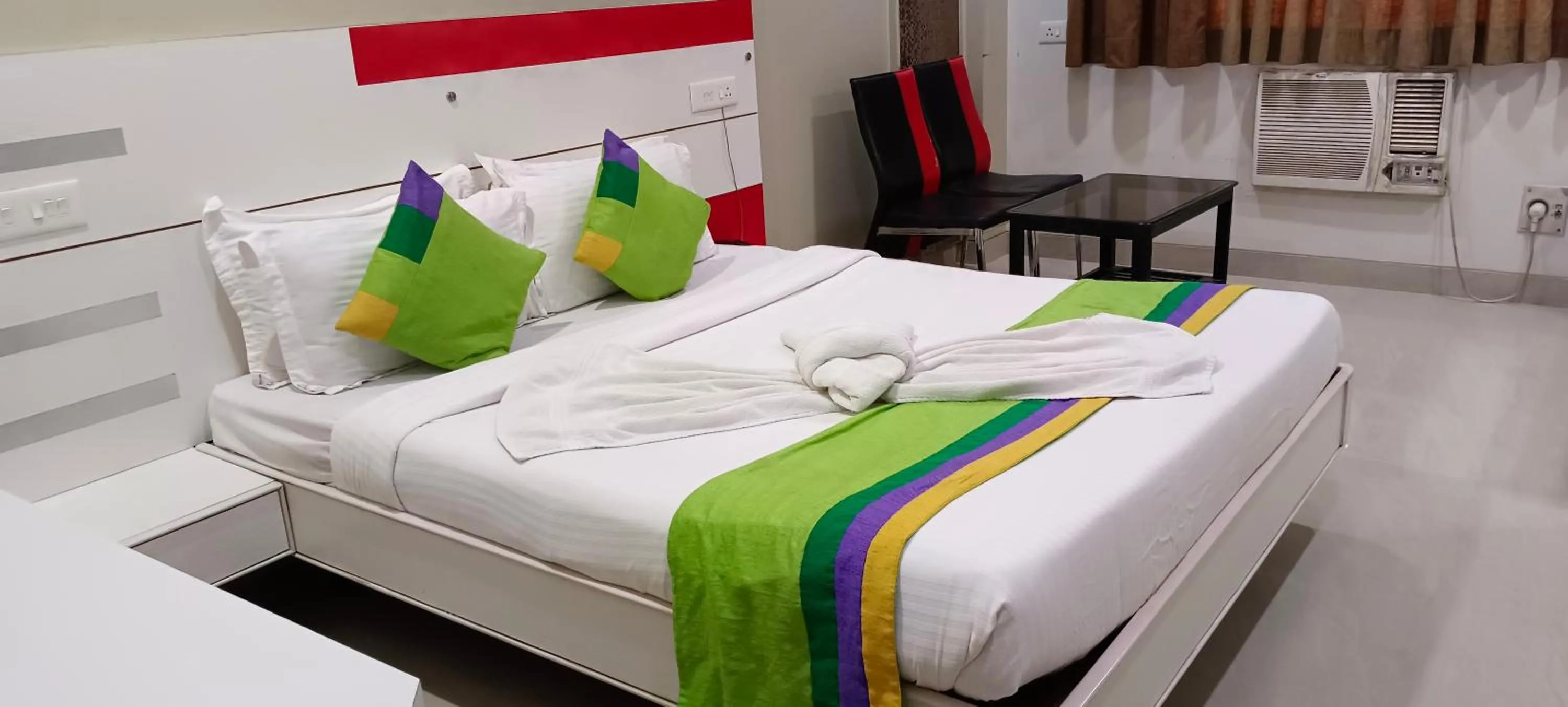 Bed in Hotel Bagga International