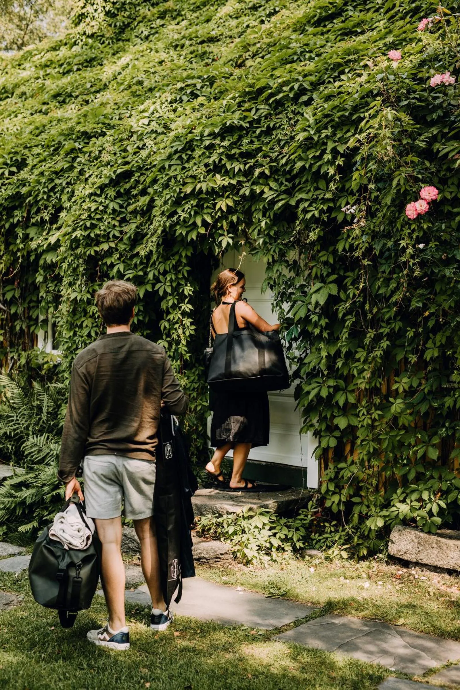 group of guests in Engø Gård Hotel & Restaurant