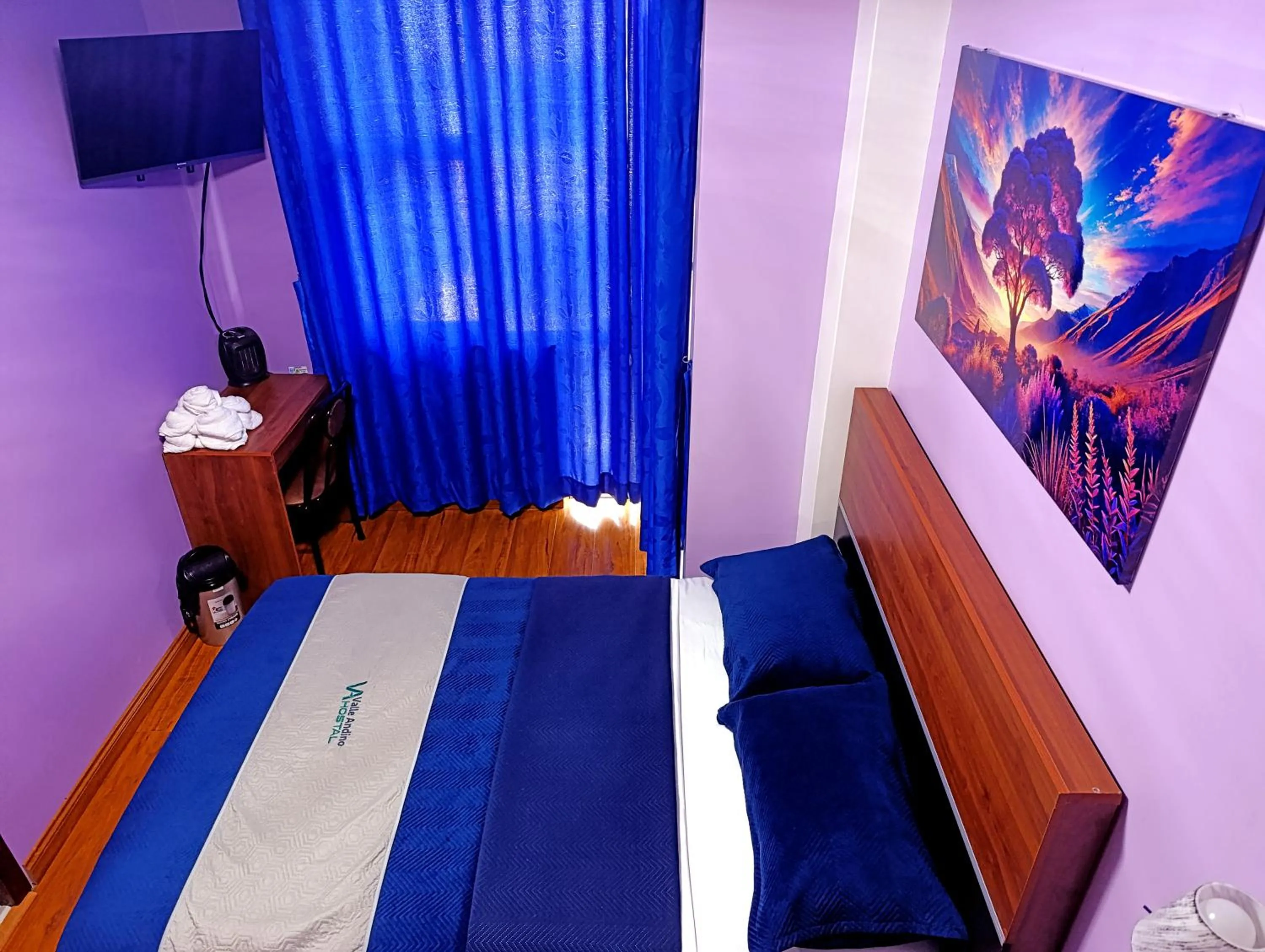 Bed in Hostal Valle Andino