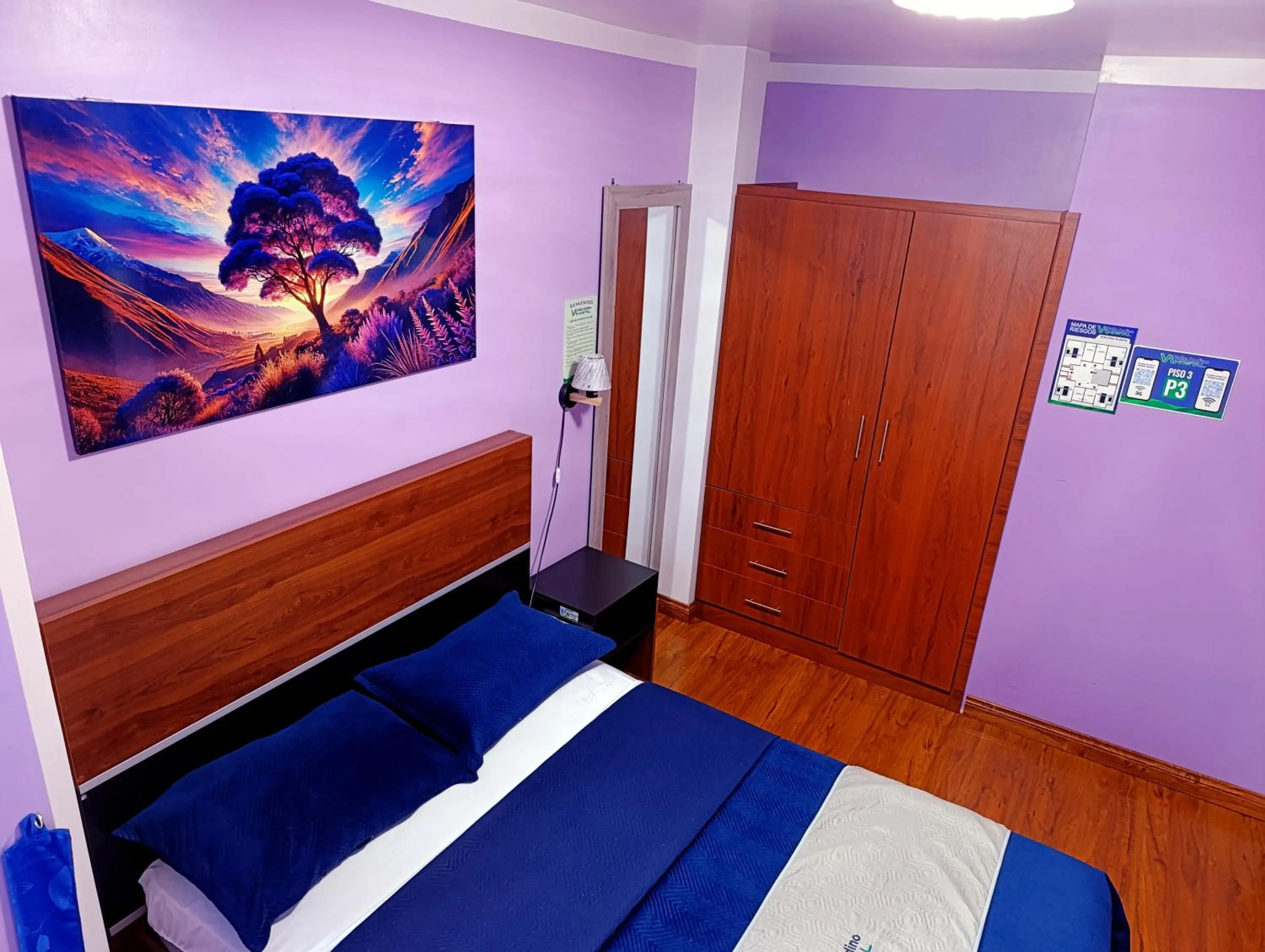 Bed in Hostal Valle Andino