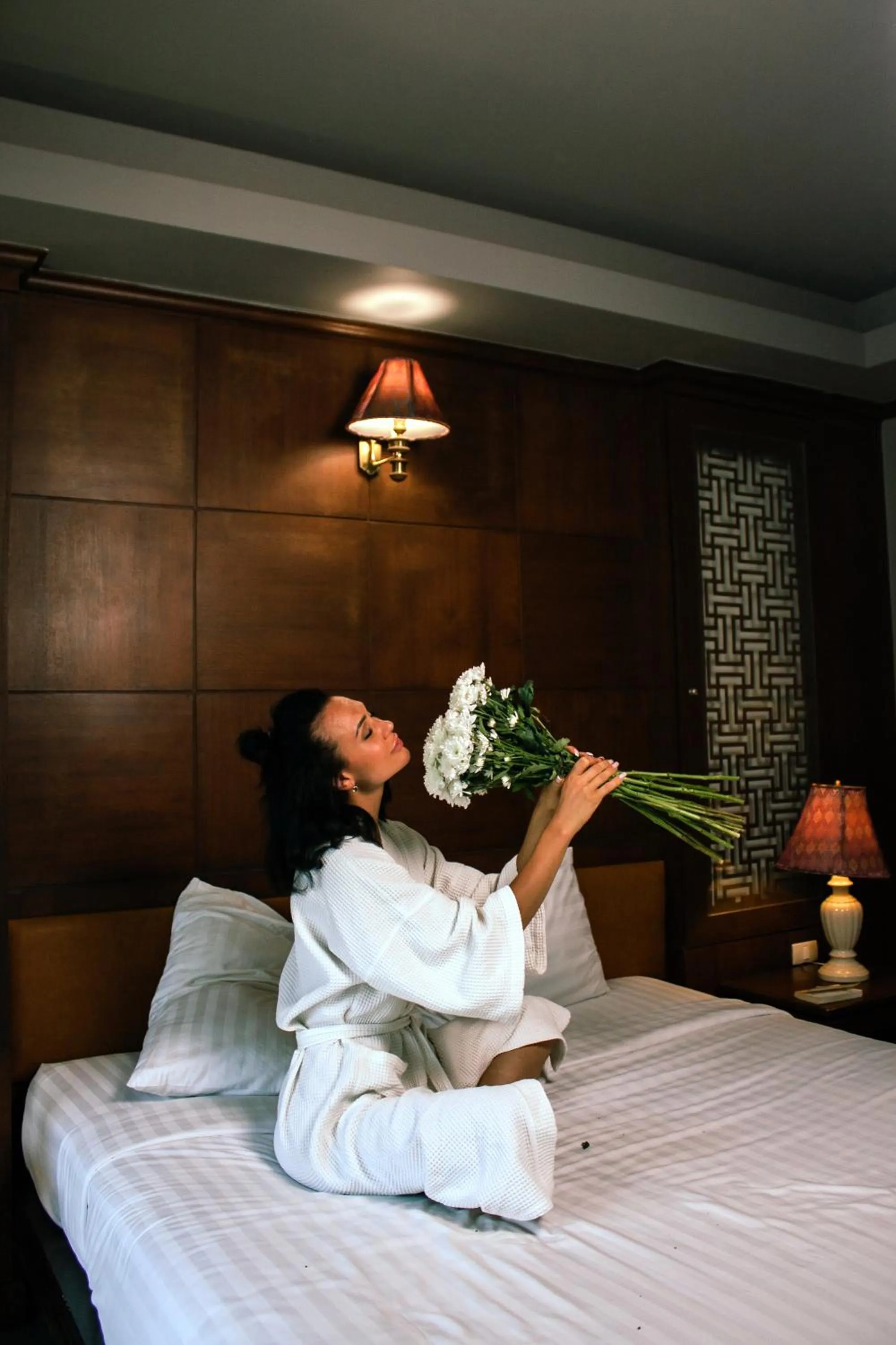 Bed in Grand Orlov Apart Hotel