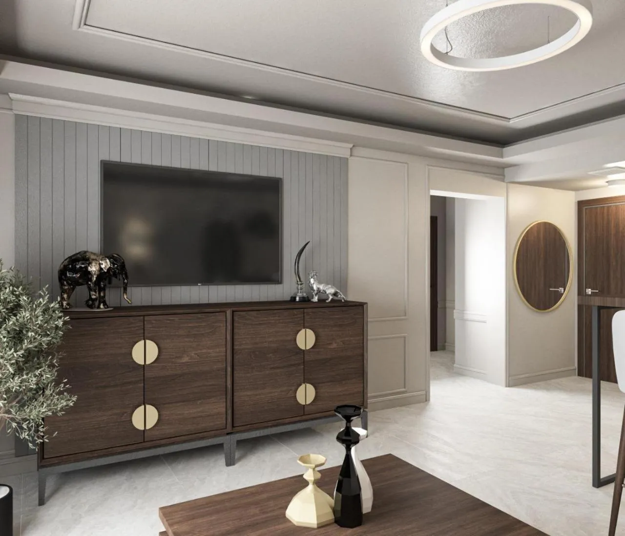 Living room in Grand Orlov Apart Hotel