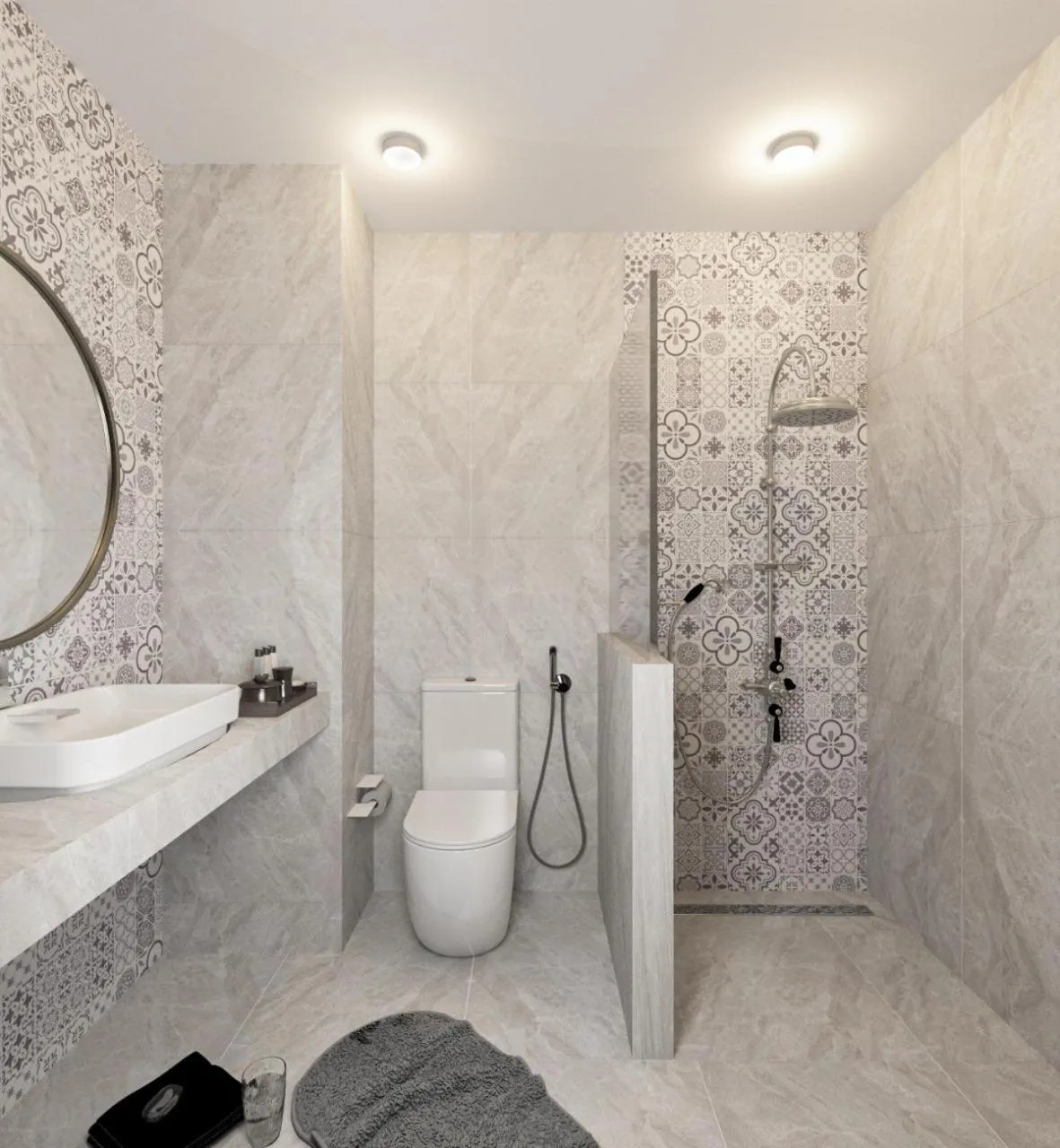 Shower in Grand Orlov Apart Hotel