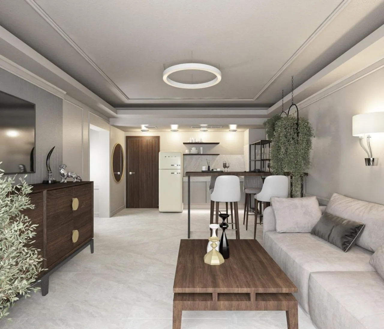 Living room in Grand Orlov Apart Hotel