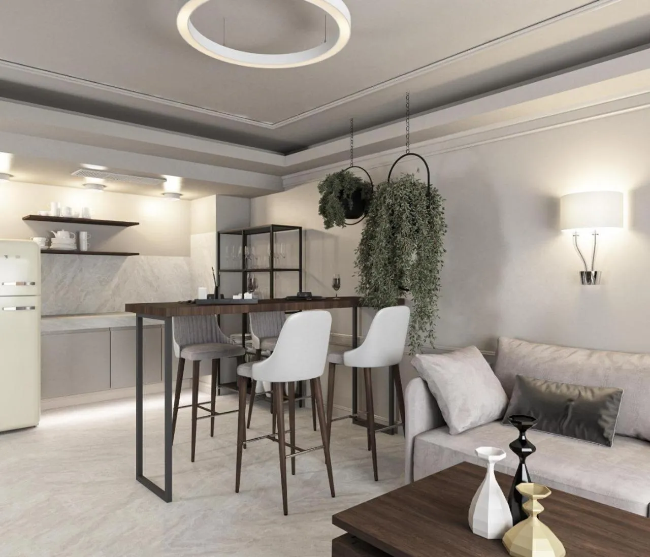 kitchen in Grand Orlov Apart Hotel