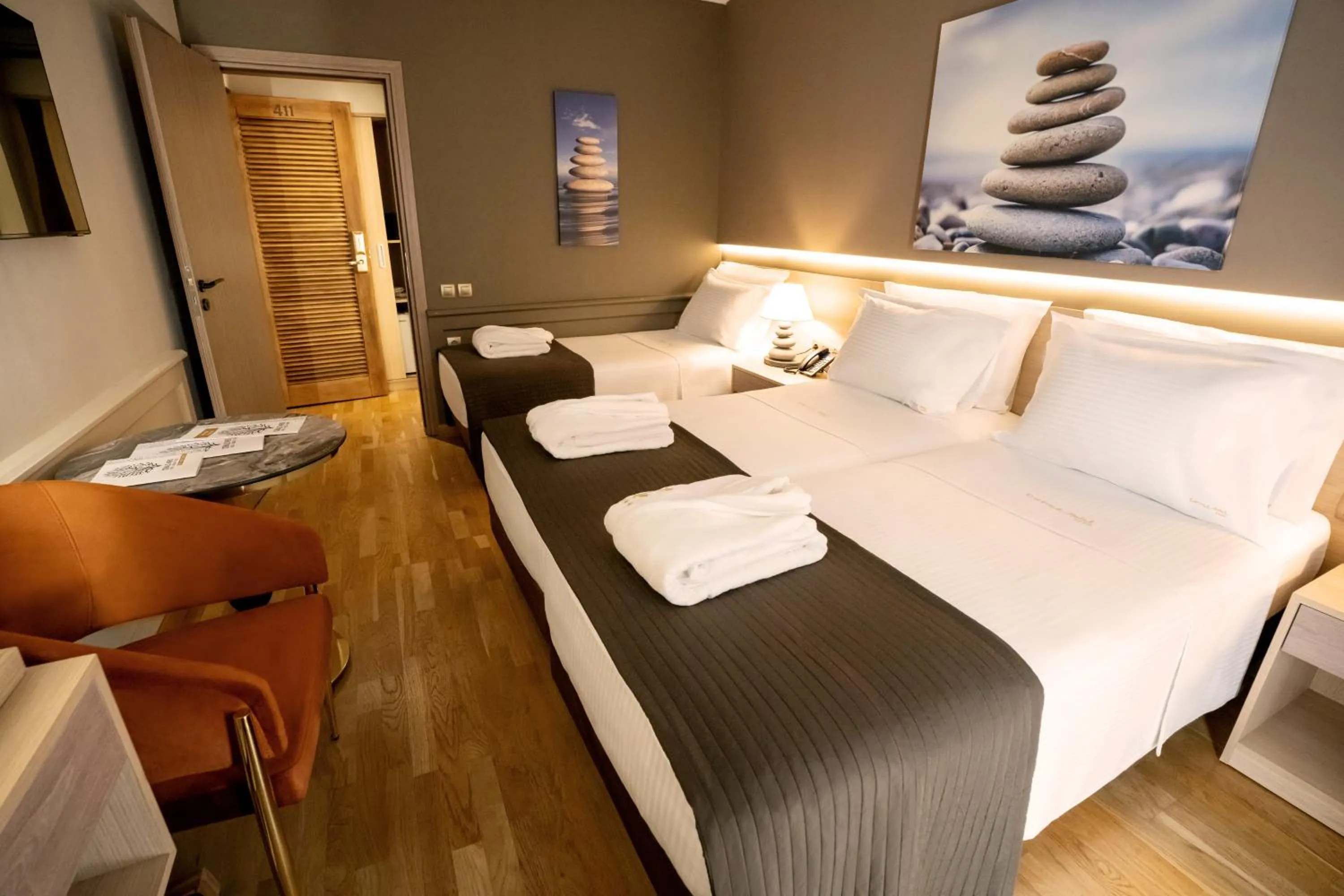 Bed in Coral Hotel Athens