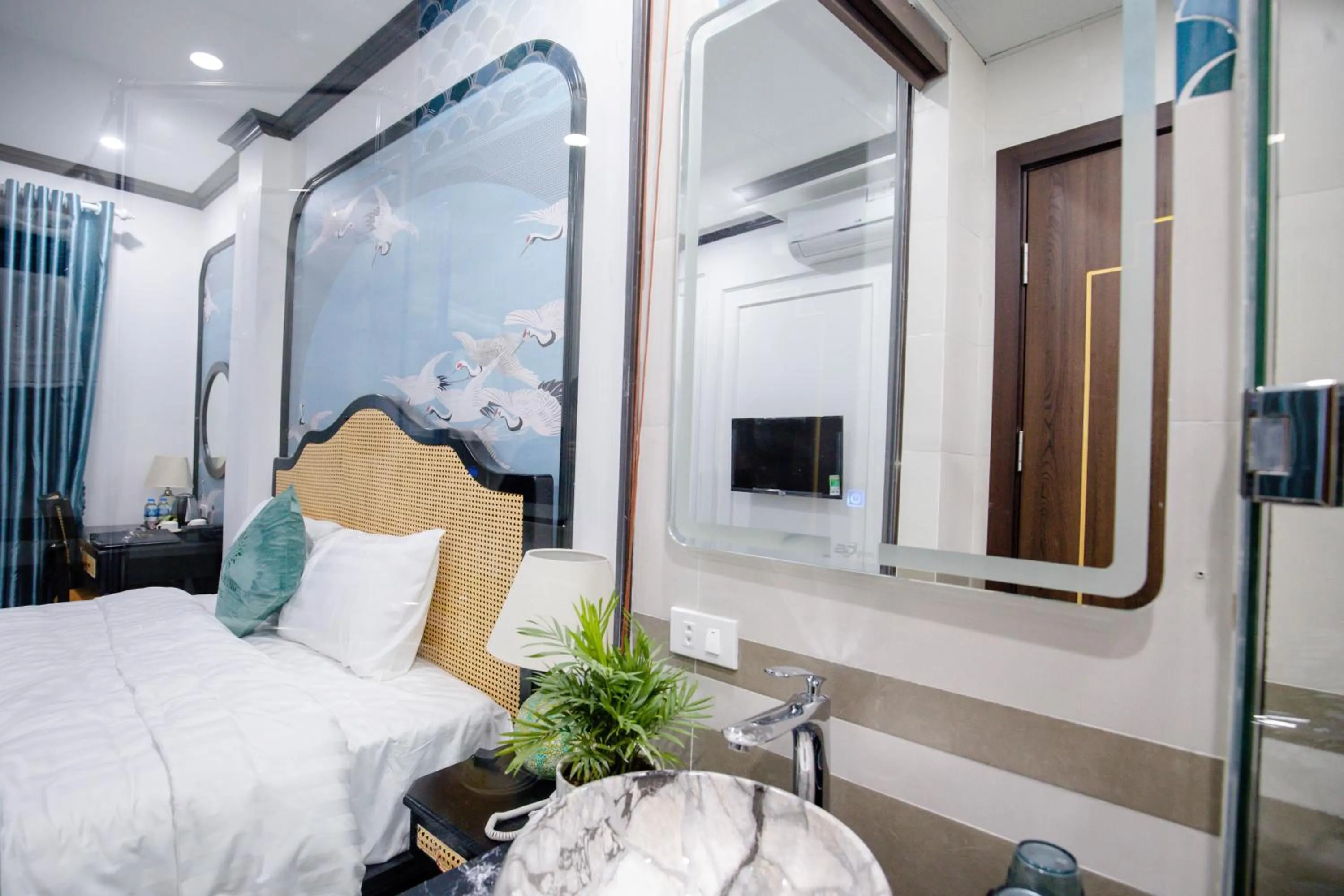 Communal lounge/ TV room, Bed in HƯỚNG DƯƠNG HOTEL THANH HOÁ