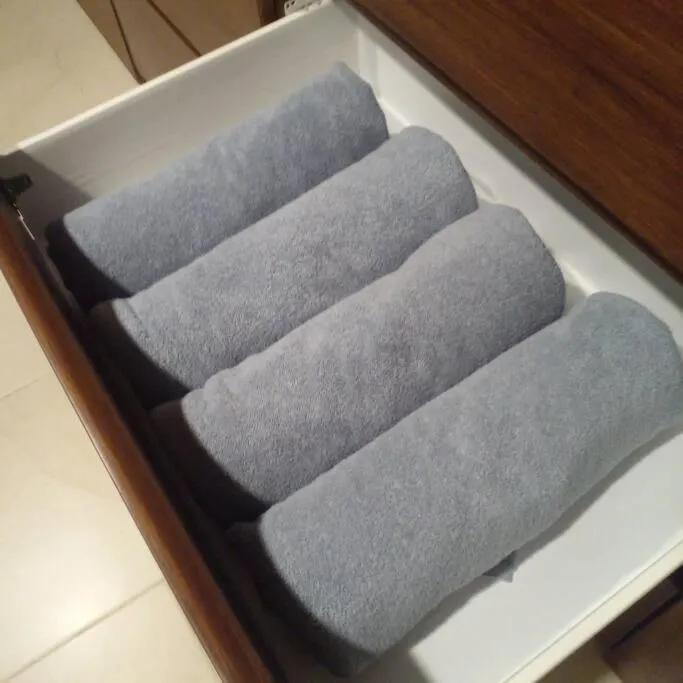 towels in Departamento Céntrico y Moderno en Cancún.