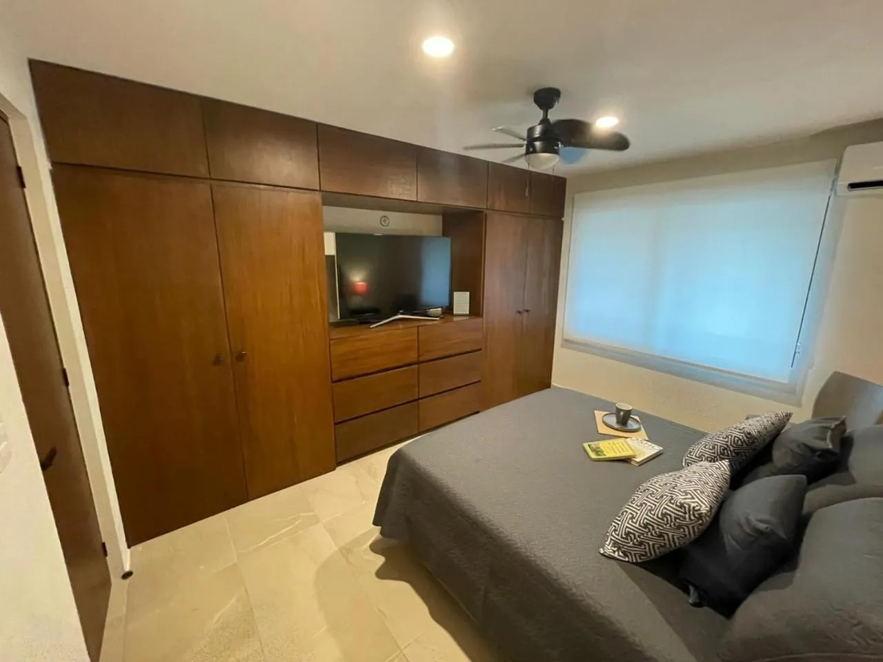 Bedroom in Departamento Céntrico y Moderno en Cancún.