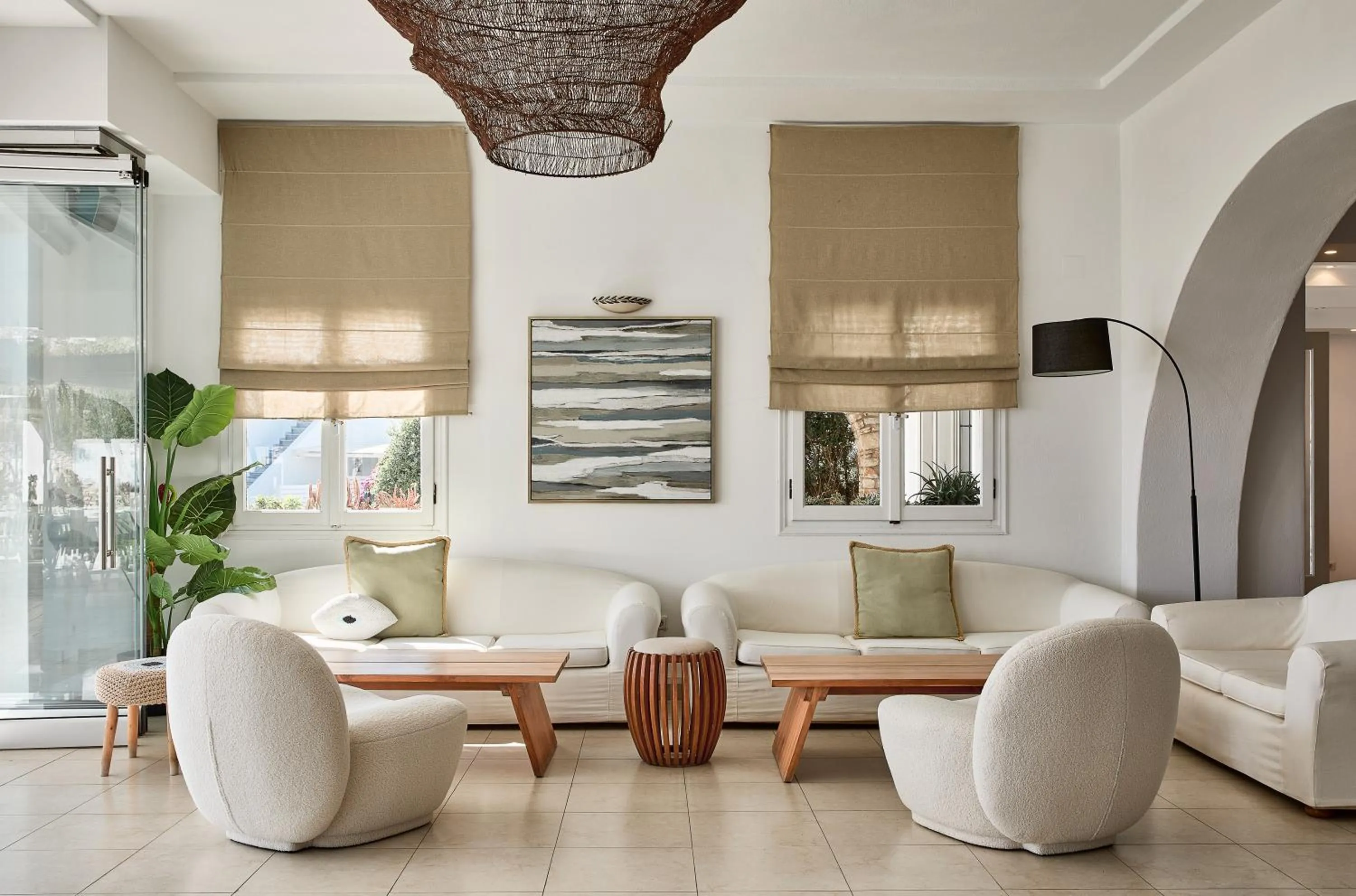 Living room in Paros Agnanti Resort & Spa