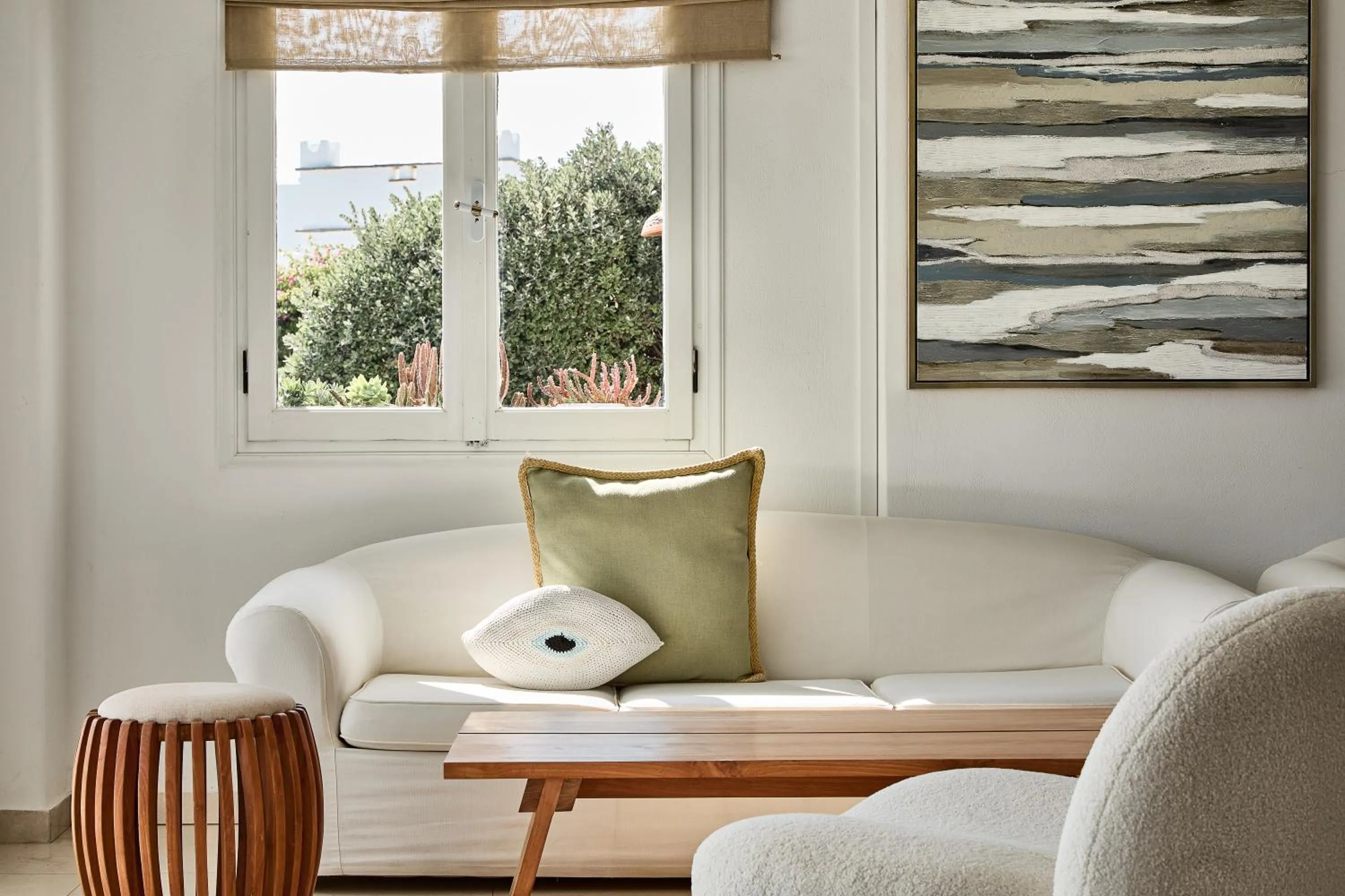 Living room in Paros Agnanti Resort & Spa