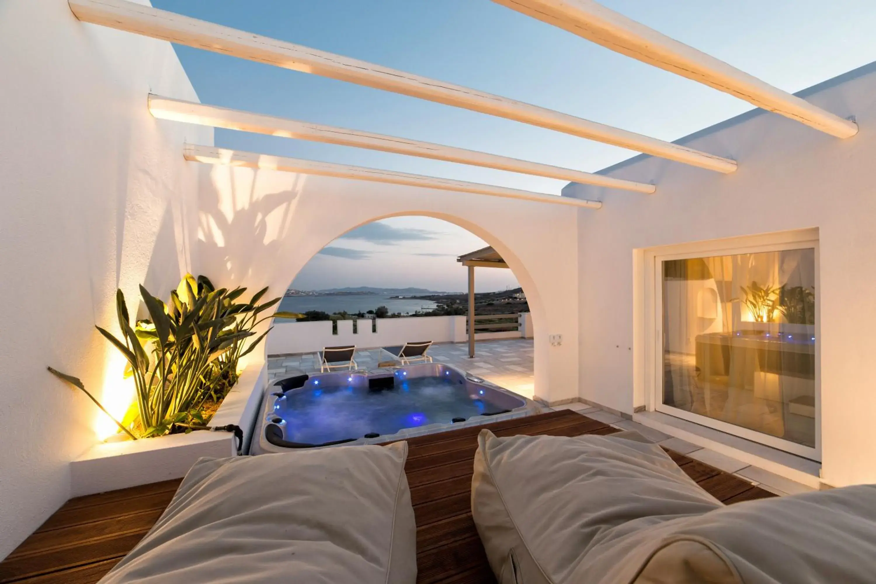 Executive Suite with Outdoor Hot Tub Sea View in Paros Agnanti Resort & Spa Executive Suite with Outdoor Hot Tub Sea View in Paros Agnanti Resort & Spa