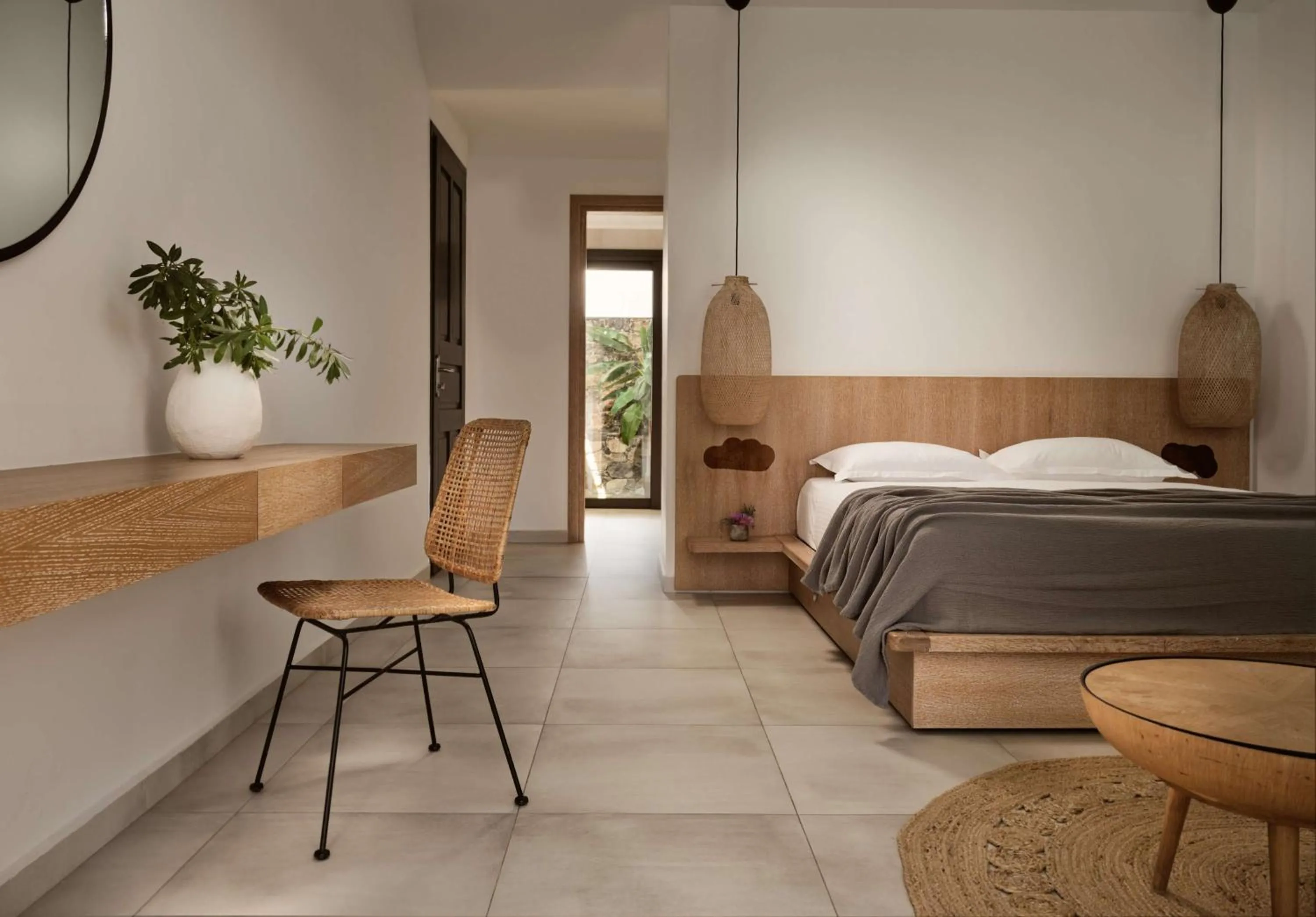 Bed in Elounda Palm Hotel & Suites