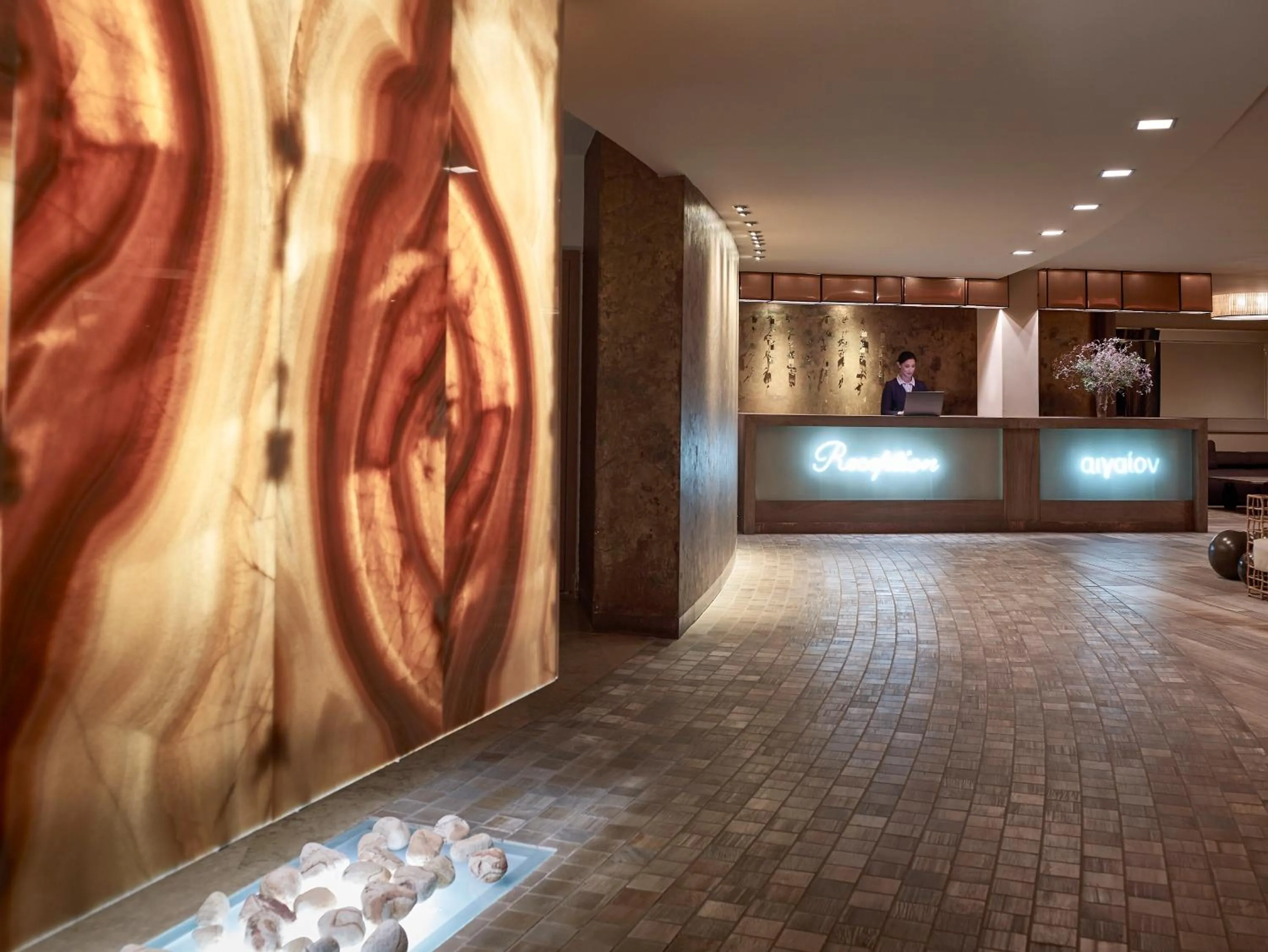 Lobby or reception in Aegeon Beach Hotel