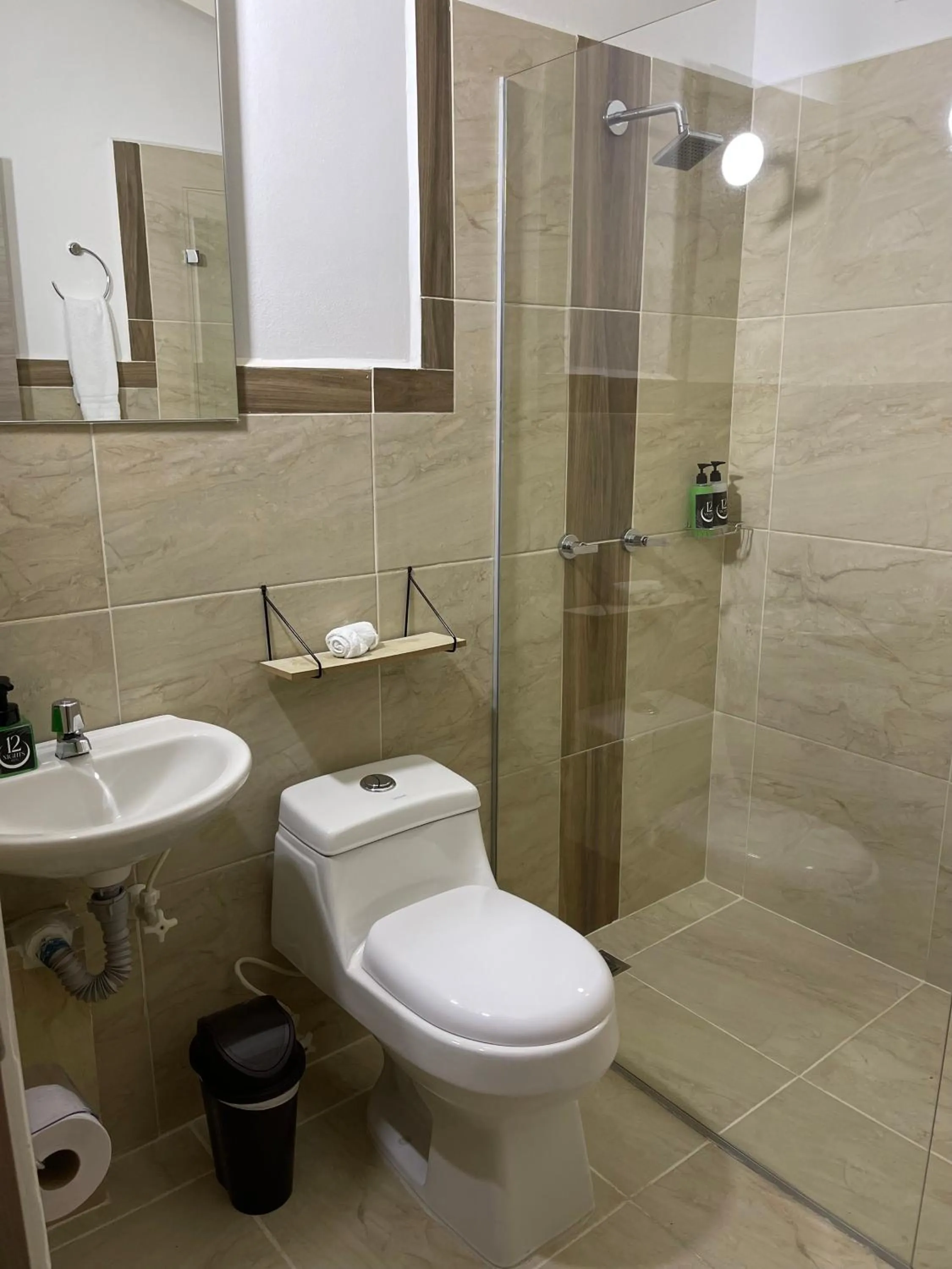 Shower in Hotel 12 Nights