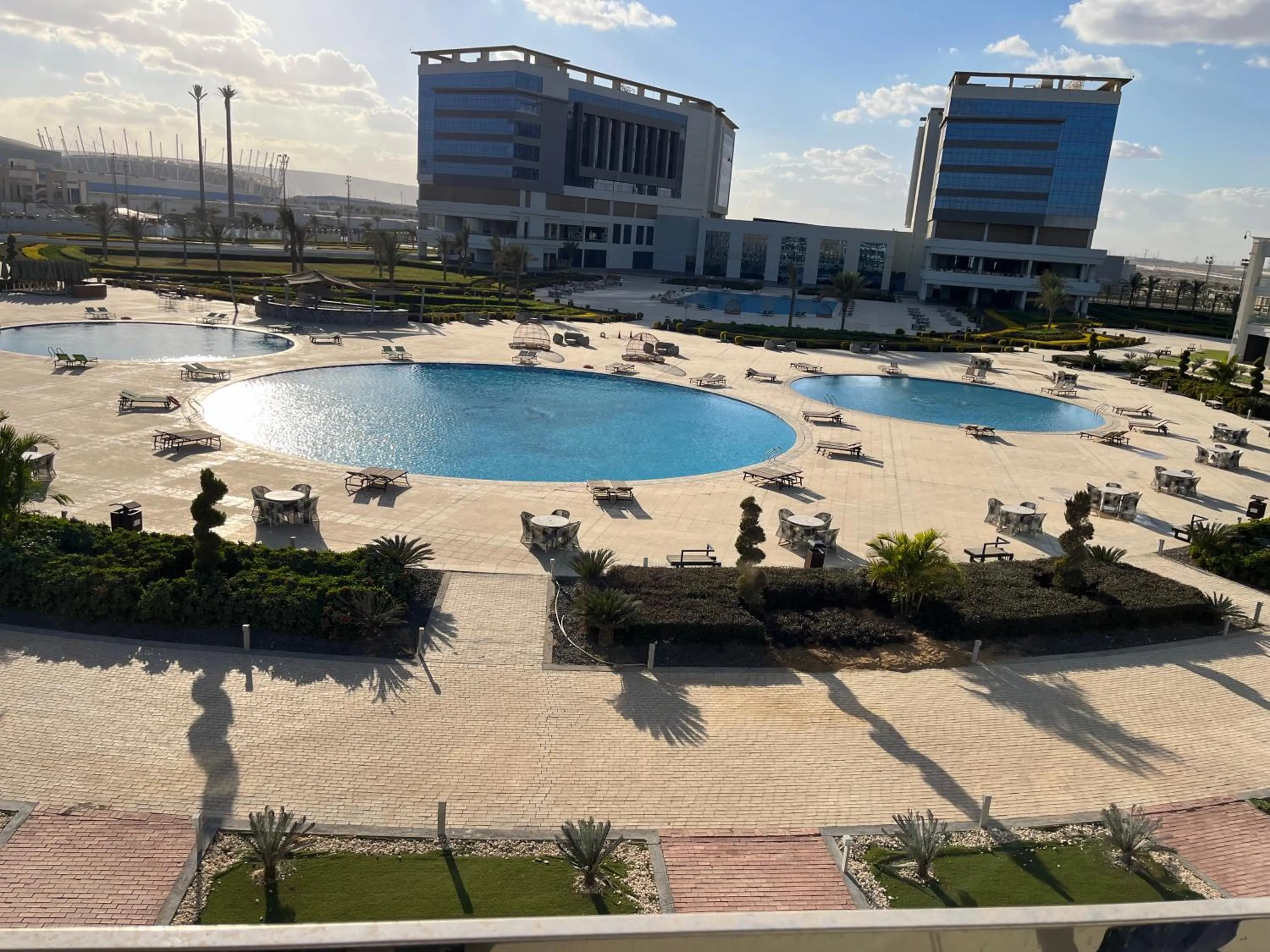 Pool view in Tolip Olympic International City