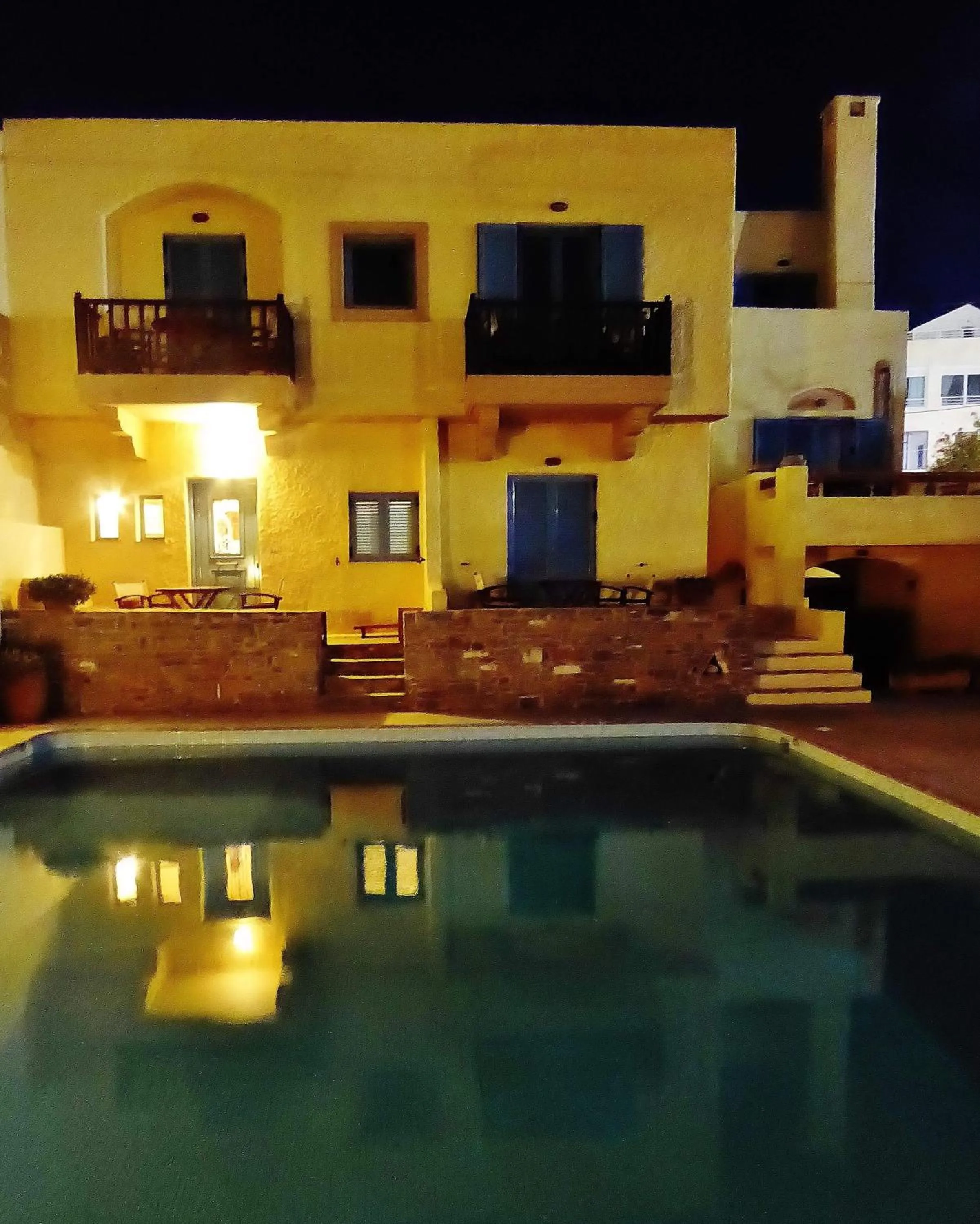 Pool view in Porto Sisi Hotel Apartments