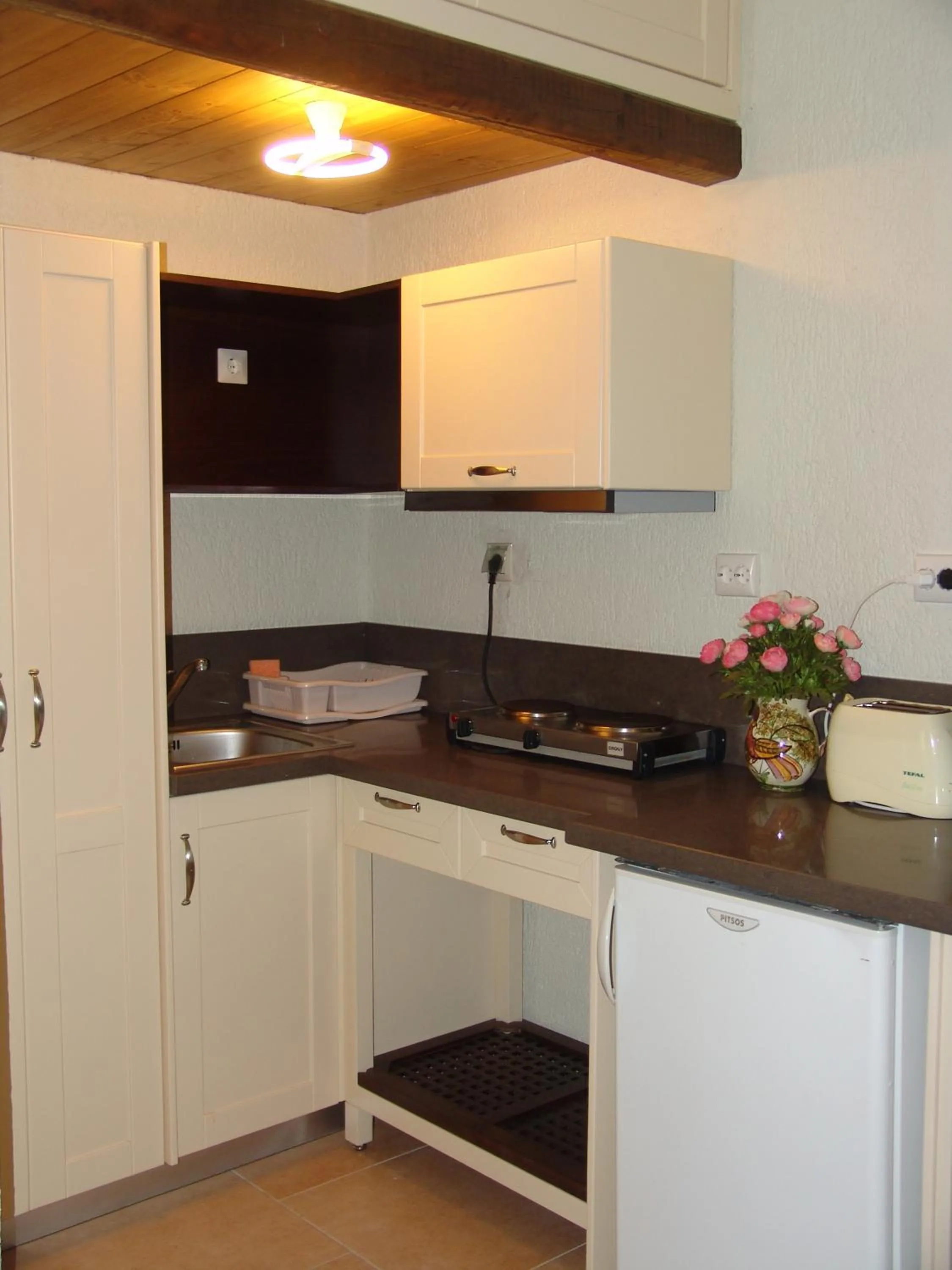 Kitchen or kitchenette in Porto Sisi Hotel Apartments