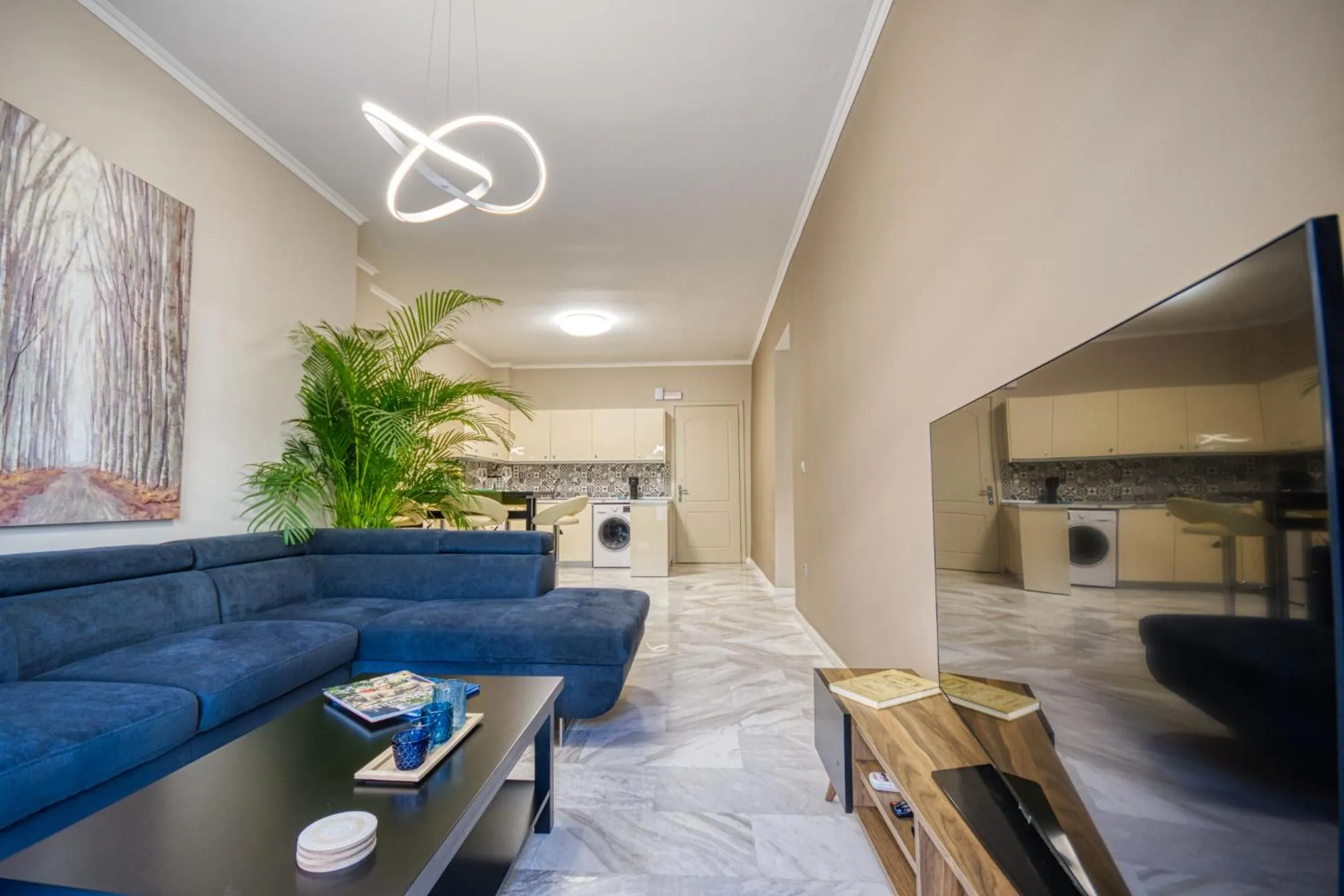 Kitchen or kitchenette in Rhodes Island Elli Beach Apartments