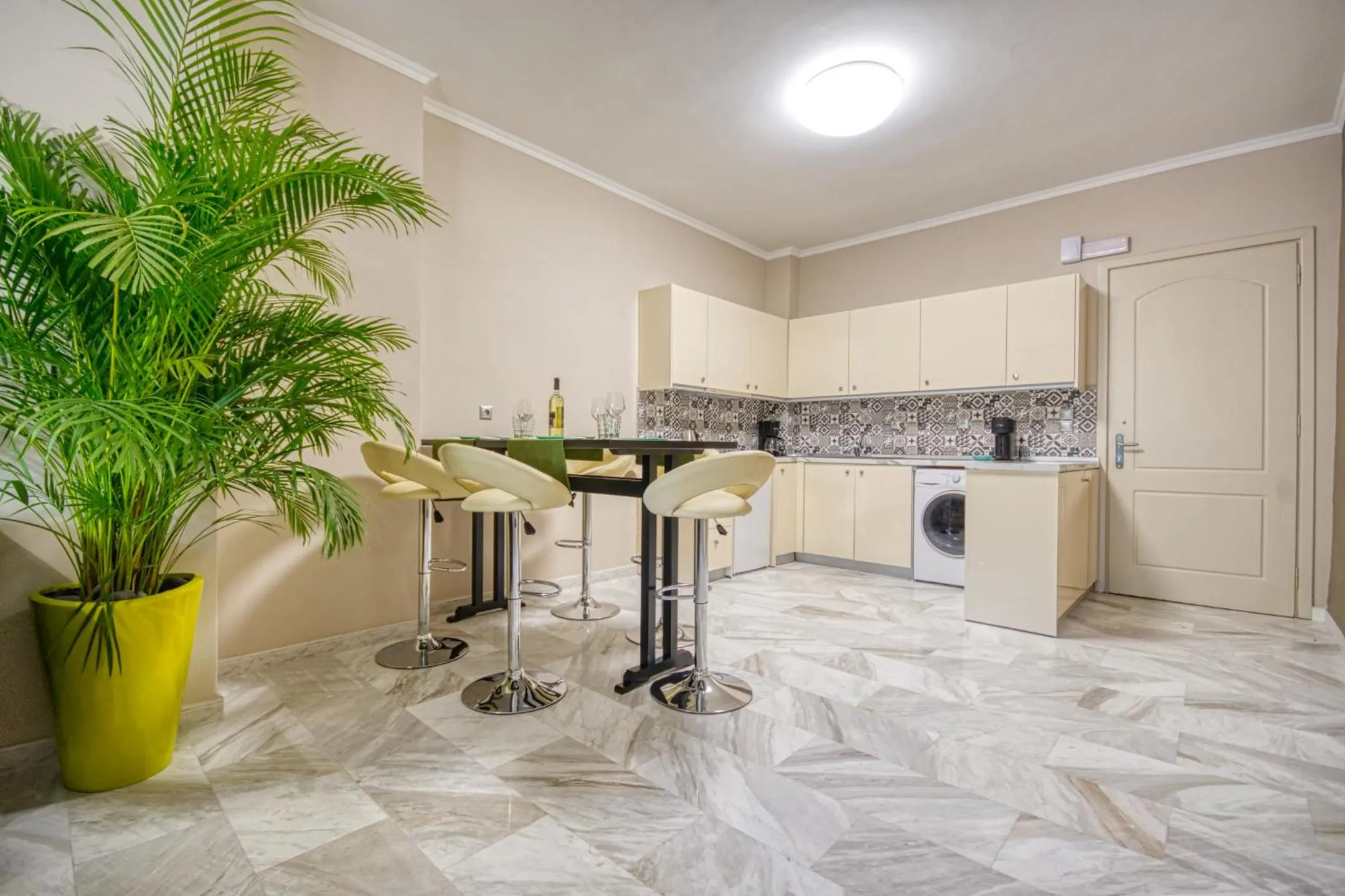 Kitchen or kitchenette in Rhodes Island Elli Beach Apartments