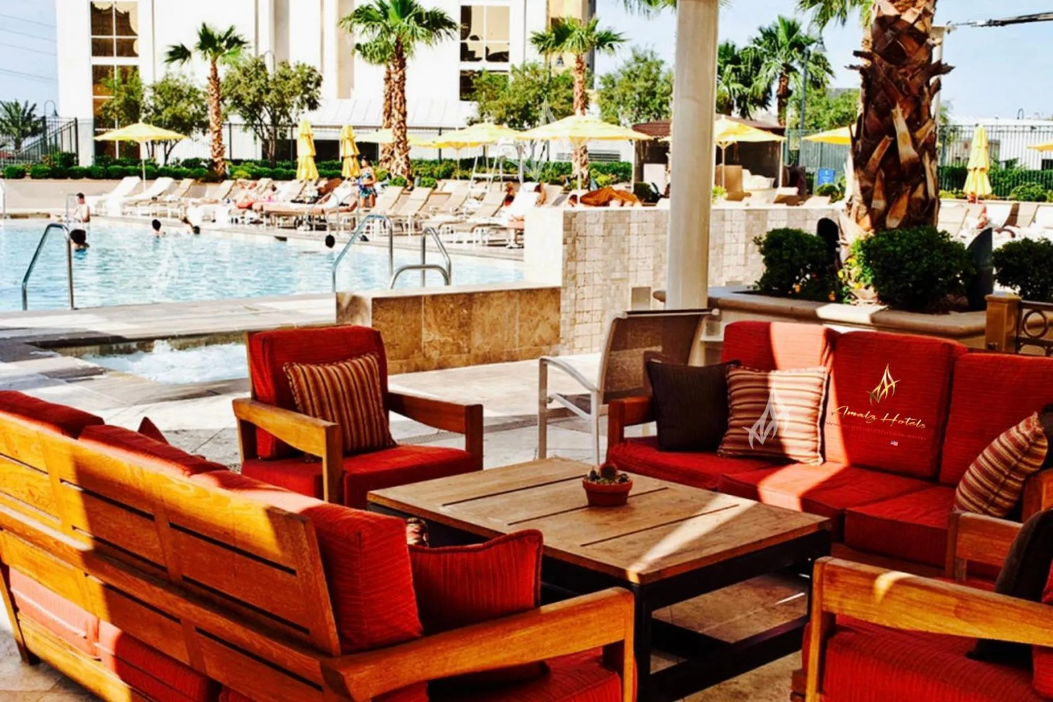 Pool view in Amalz Balcony Suites at Mgm Signature !