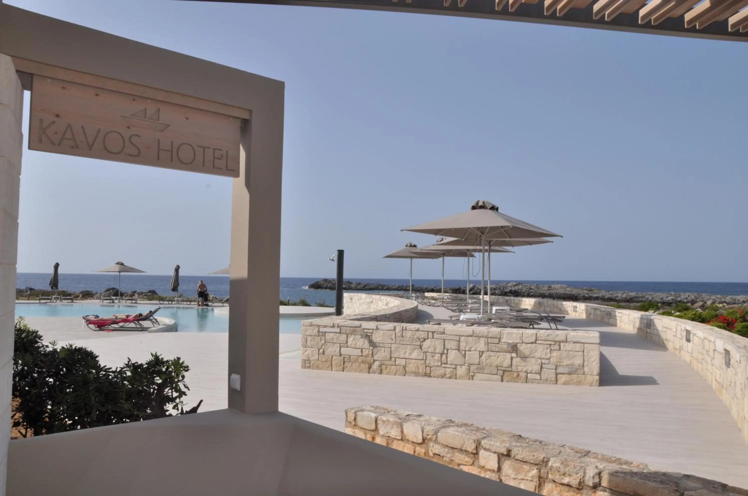 Pool view in Kavos Hotel & Suites