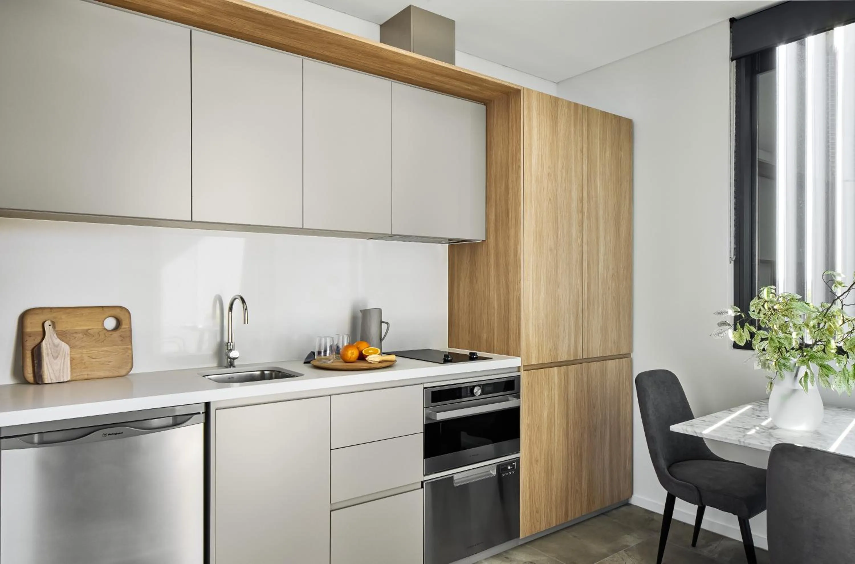 Kitchen or kitchenette in Punthill Parramatta