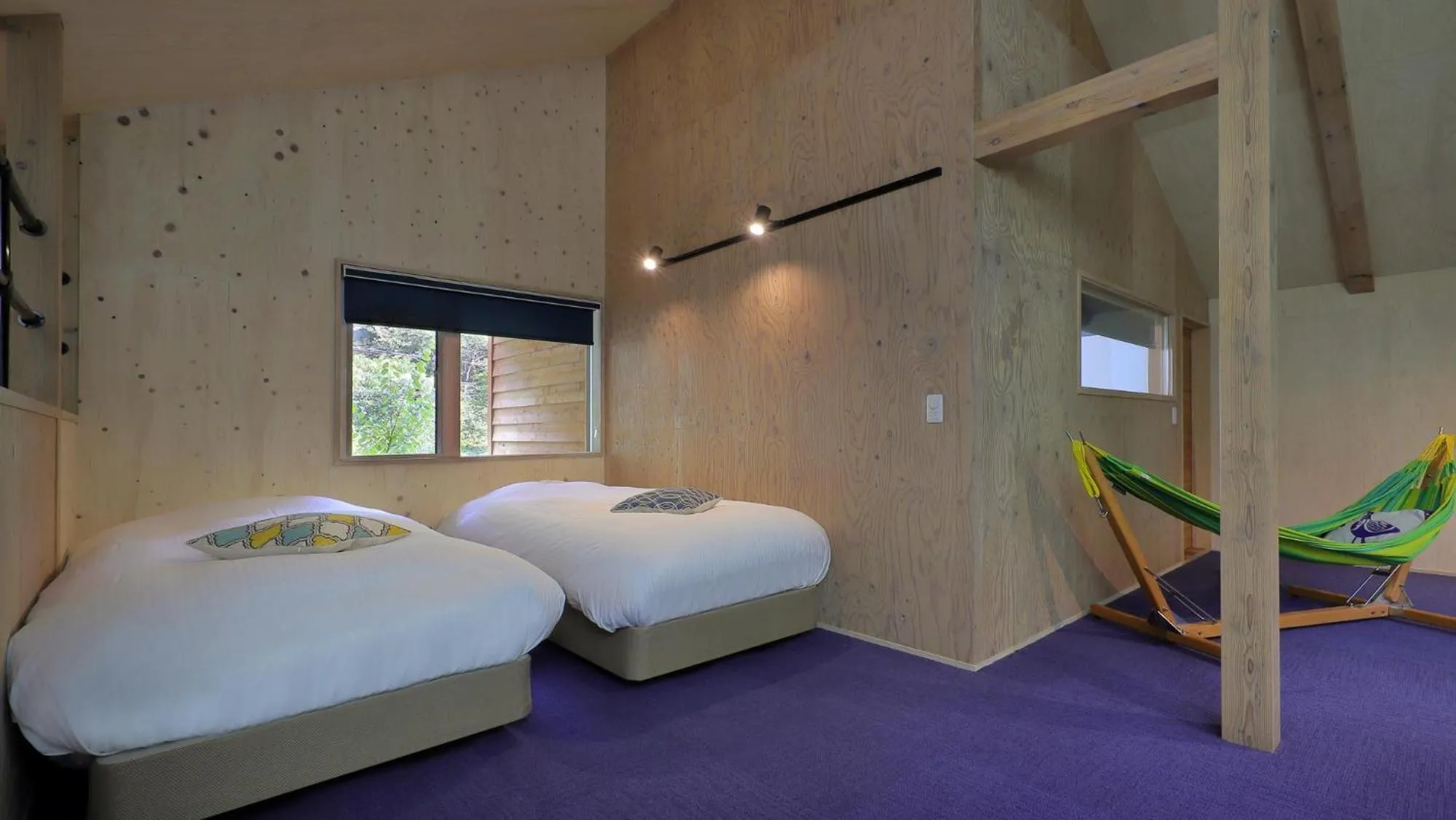 Bed in Onsen Glamping ShimaBlue