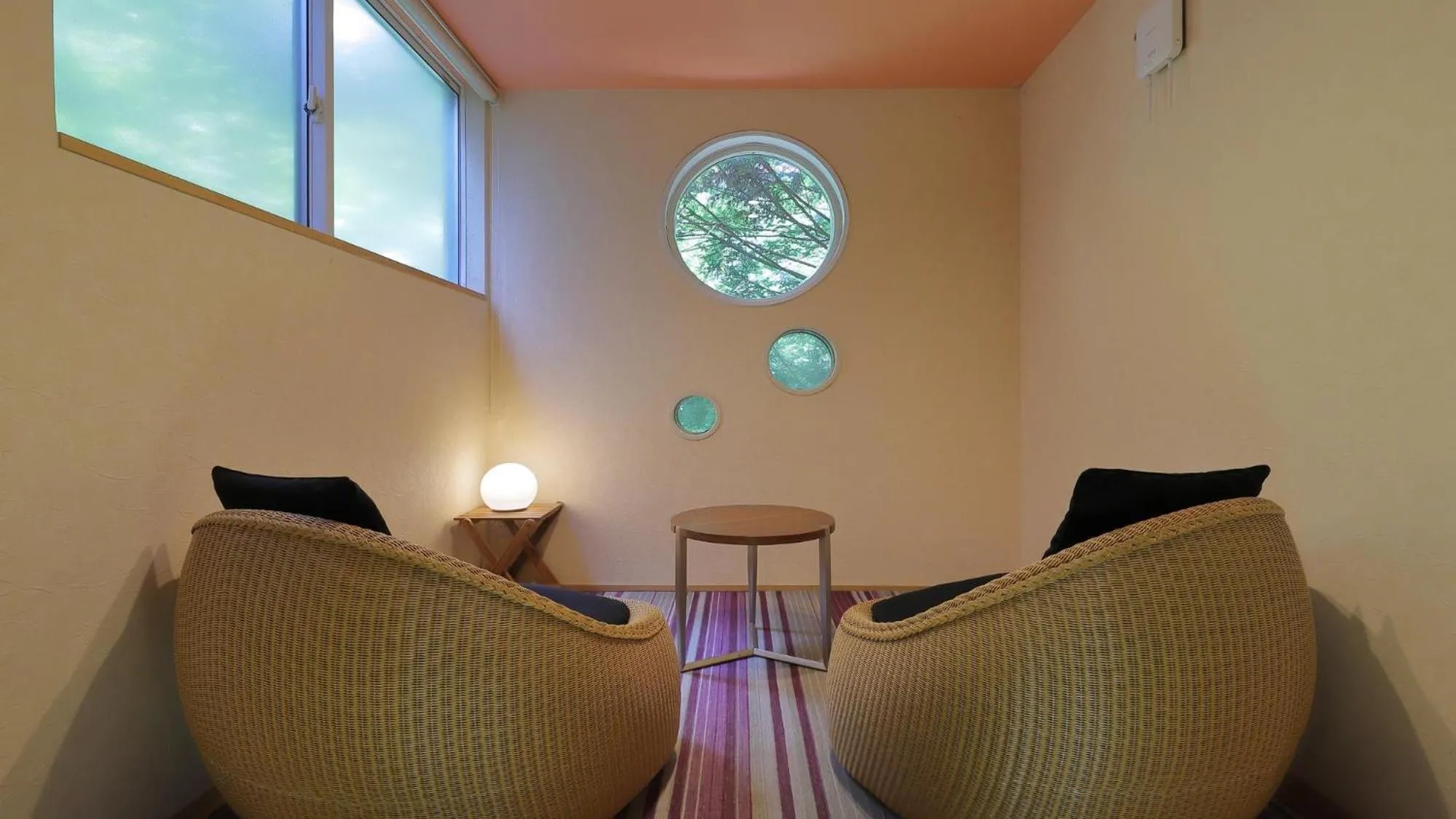 Photo of the whole room, Bed in Onsen Glamping ShimaBlue