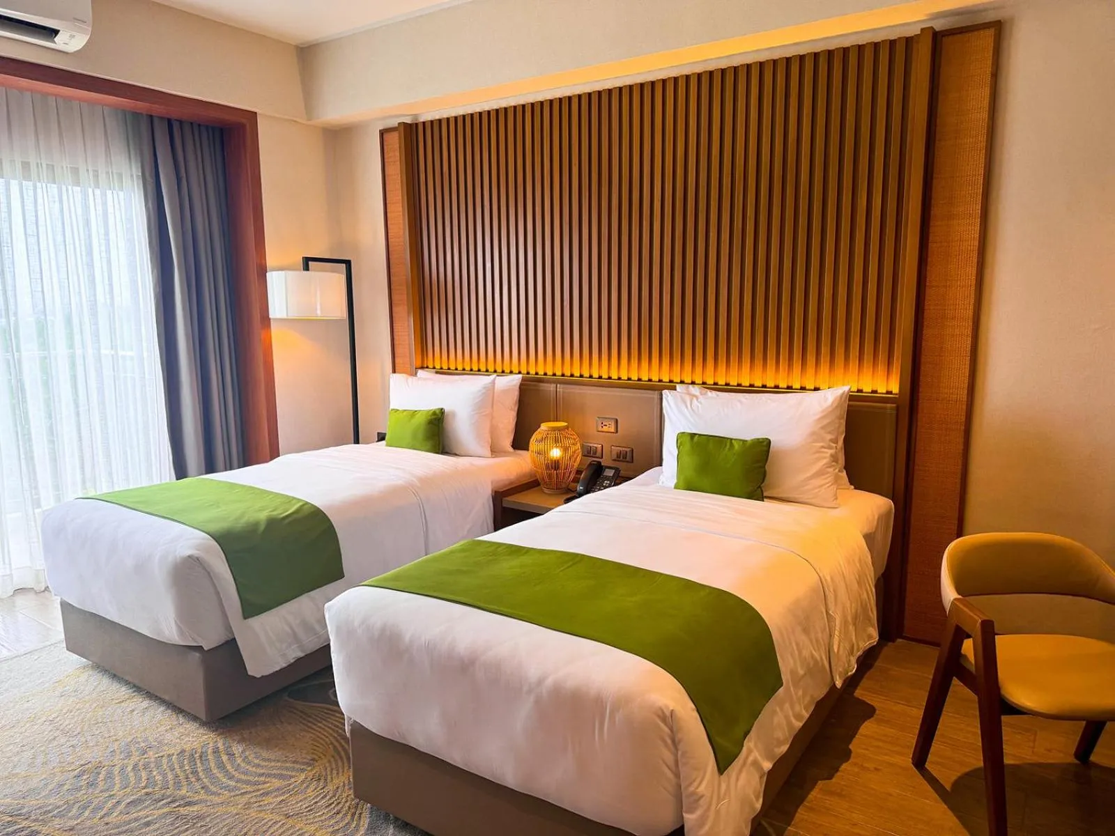 Bed in Cebu One Tectona Resort Hotel