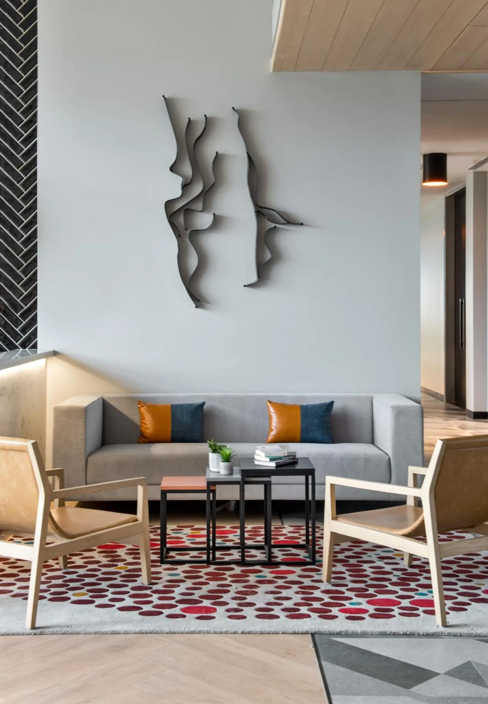 Seating area in Ginger Chandigarh, Zirakpur