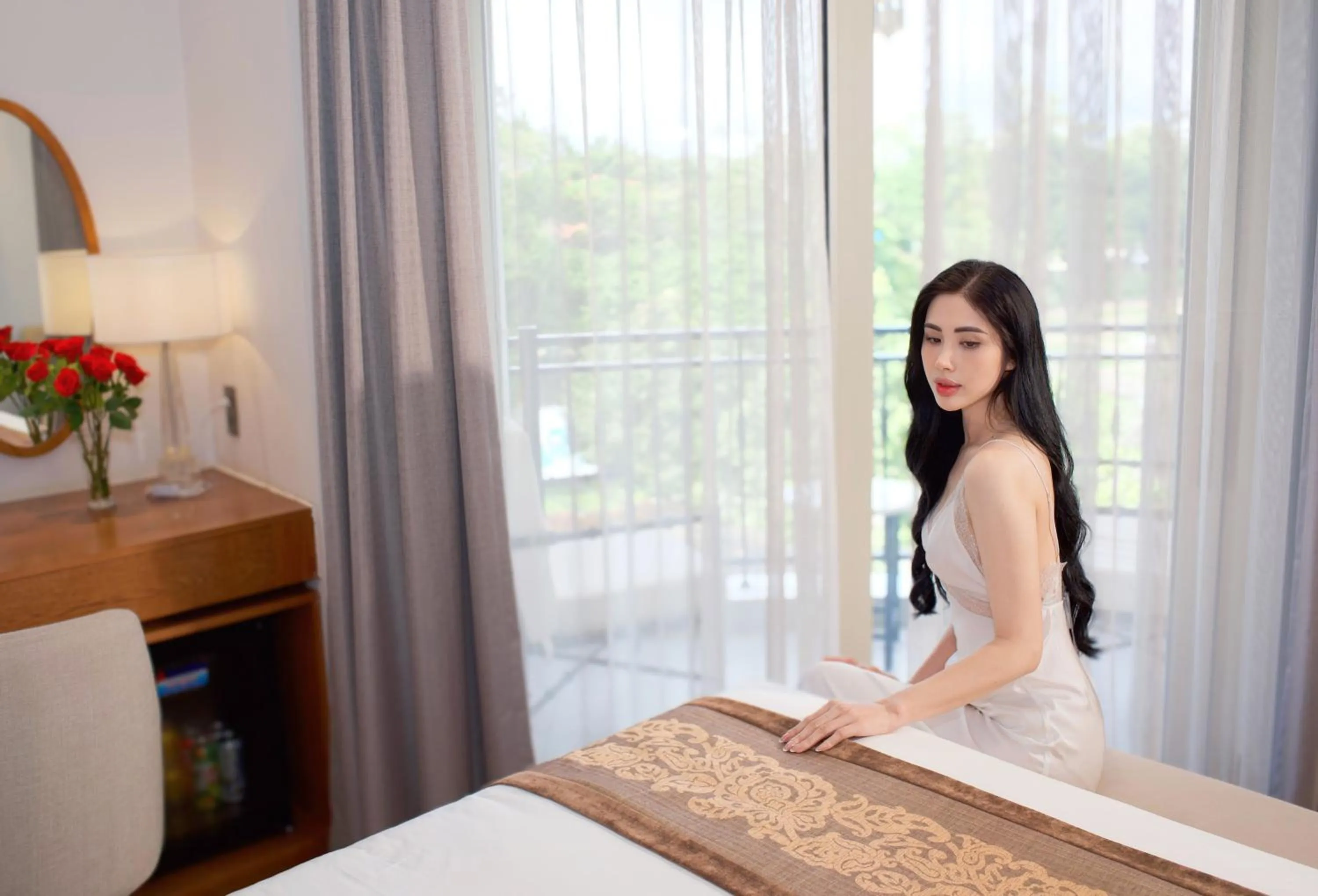 Bedroom, Bed in Ngon Avatar Hotel