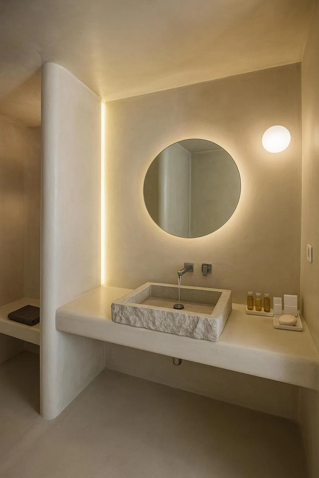 Bathroom in Chic Hotel Santorini