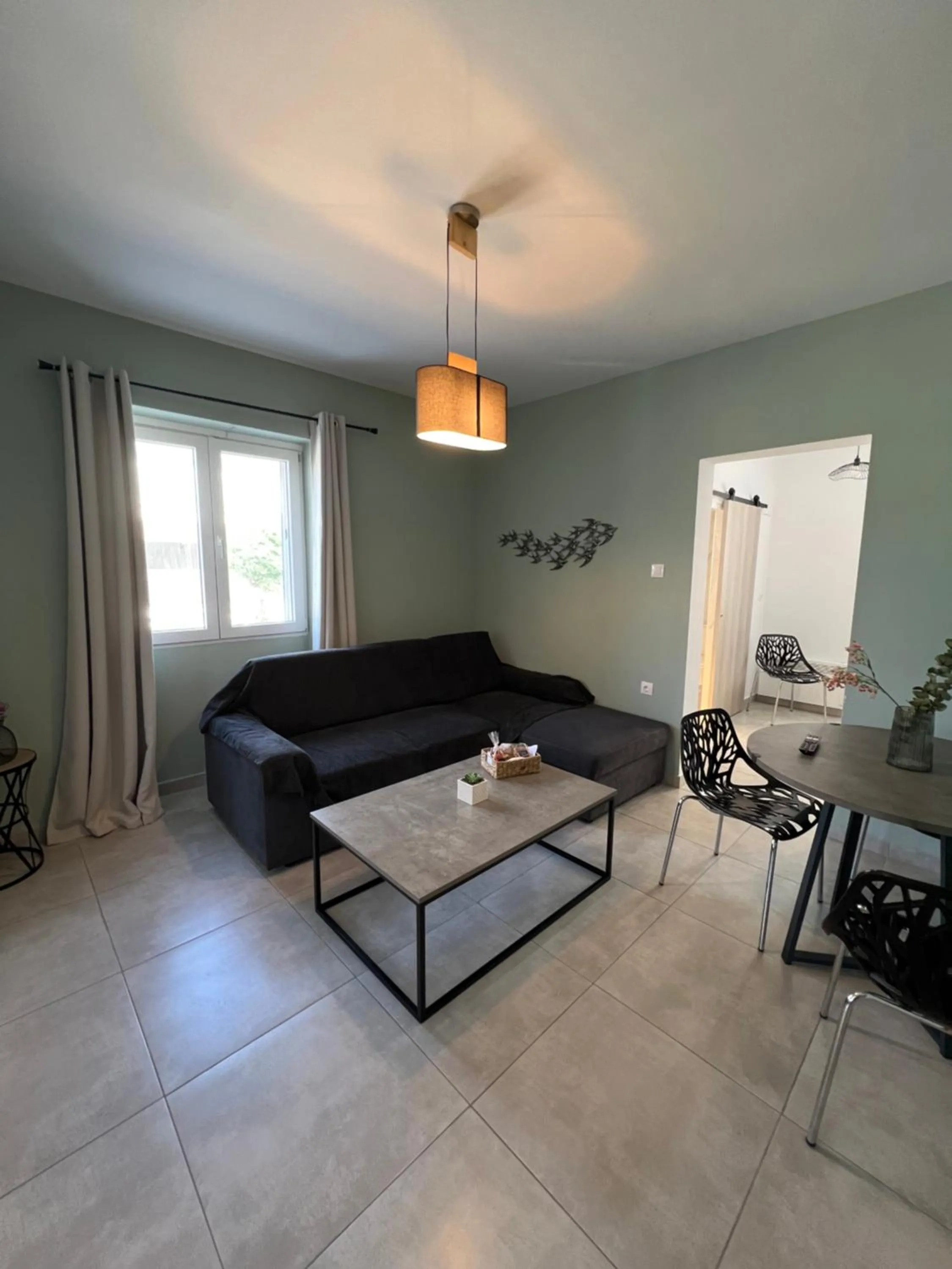 Living room in Elefsinian Mysteries Apartments